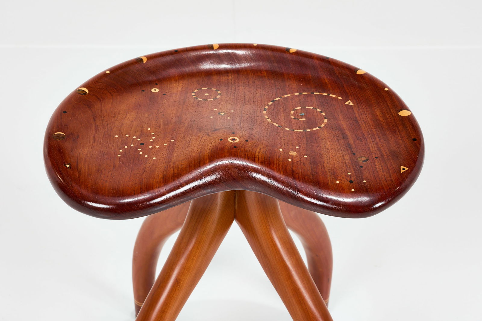 Steven Spiro, Inlaid Stool - 3