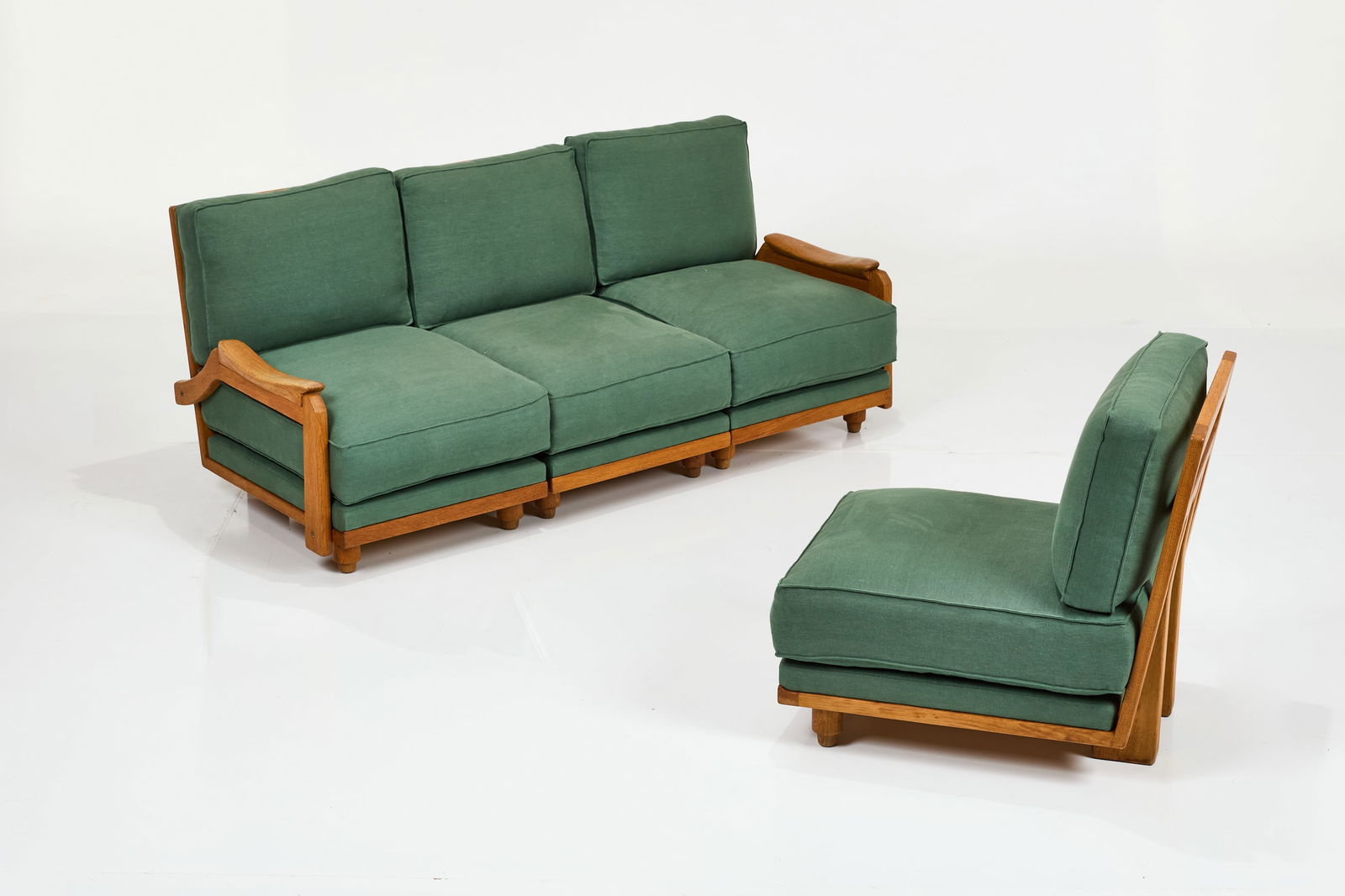 Robert Guillerme + Jacques Chambron, 'Elmyre' Sectional Sofa (4) - 5