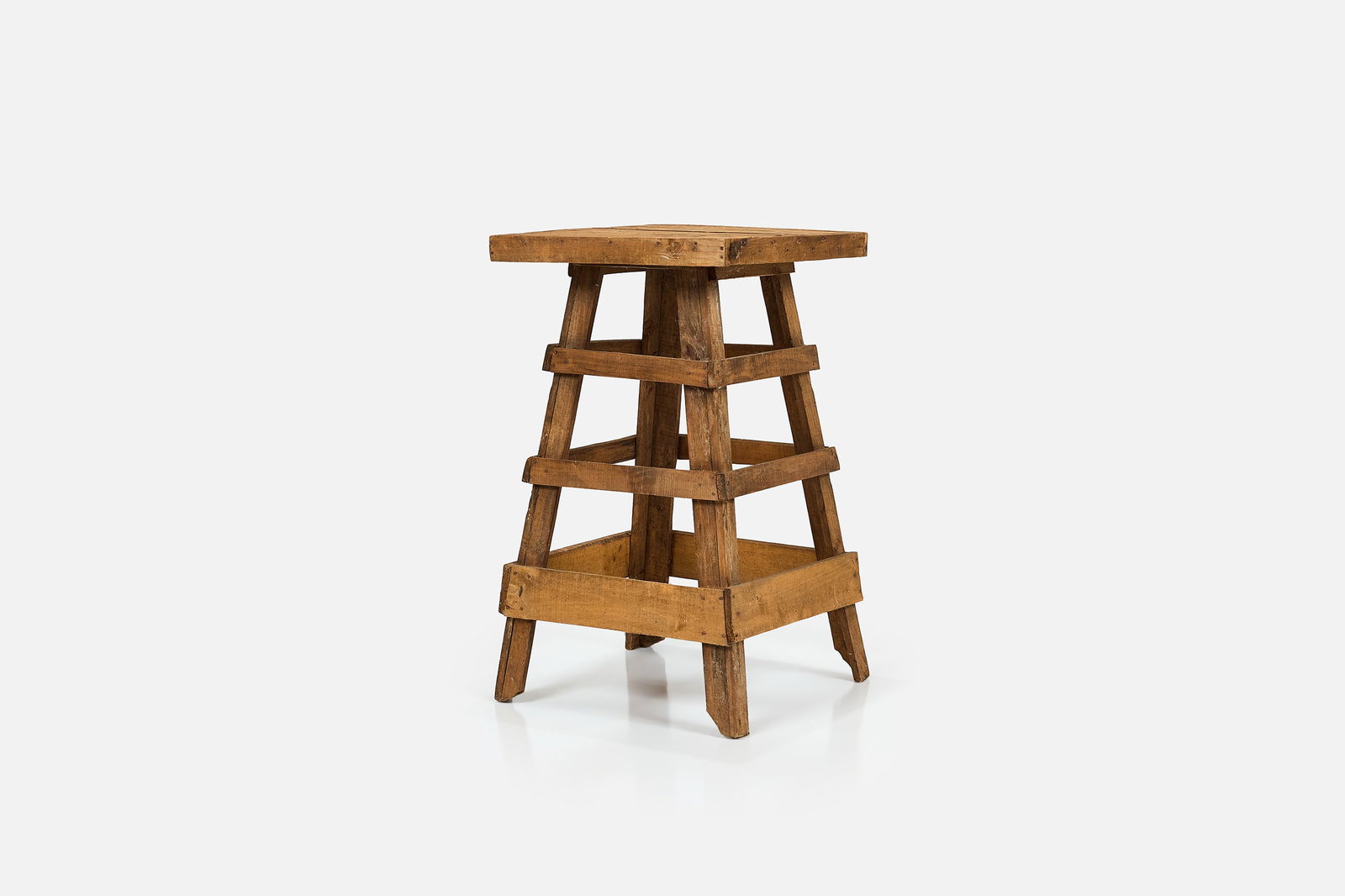 French, Artist's Stand: FRENCH Artist's stand, mid-20th century Wood. 34" H x 19.5" W x 19.5" D