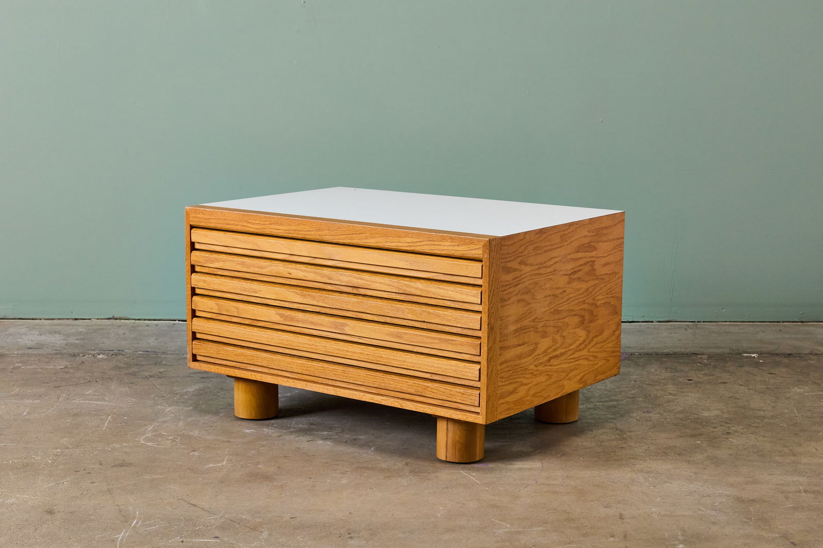 Modern, Flat File: MODERNFlat file, late 20th centuryOak, laminate. Made in USA. 22.5" H x 37.75" W x 25.75" W 