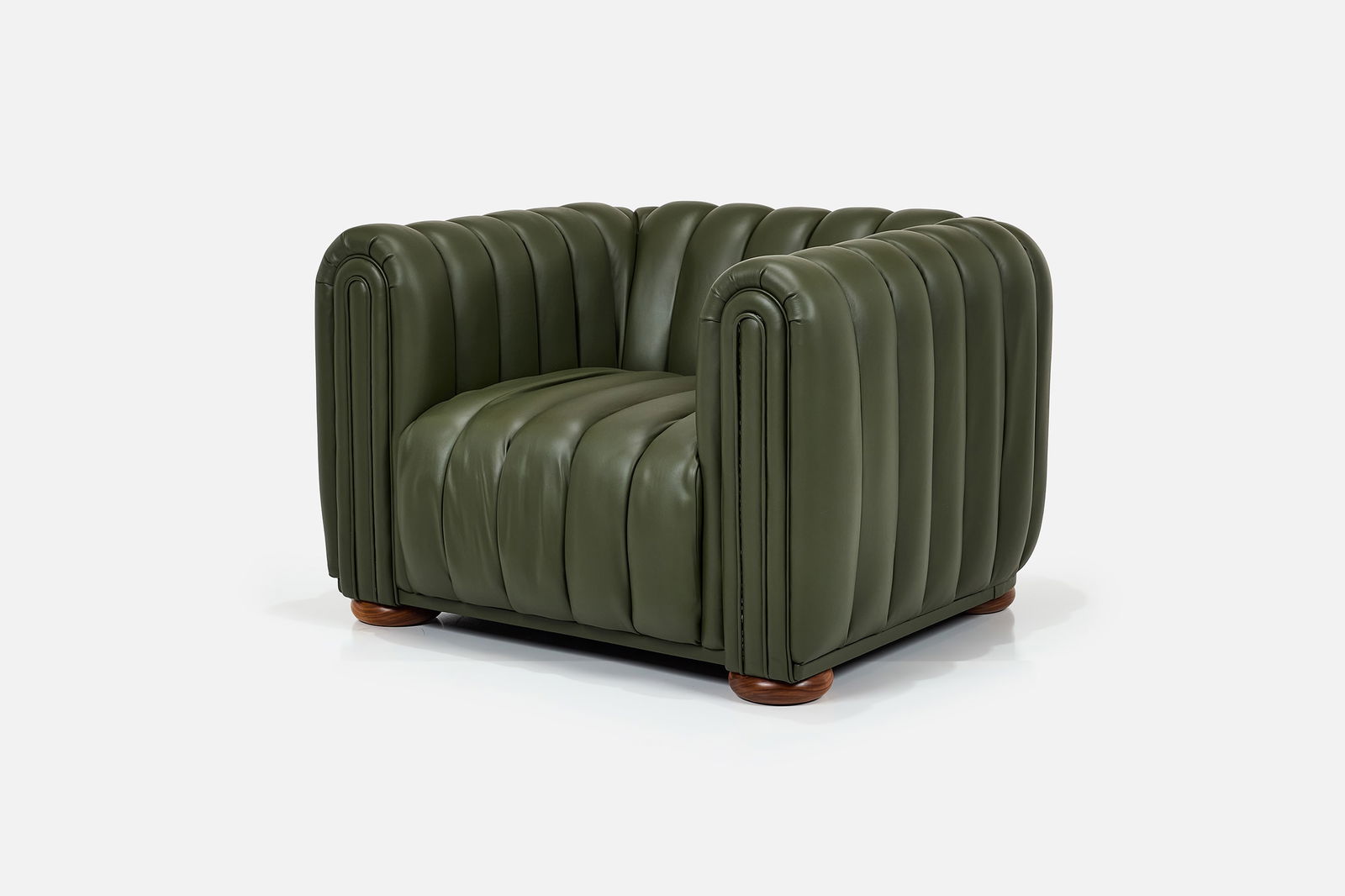 Custom, Channel-Tufted Lounge Chair (1 of 8)