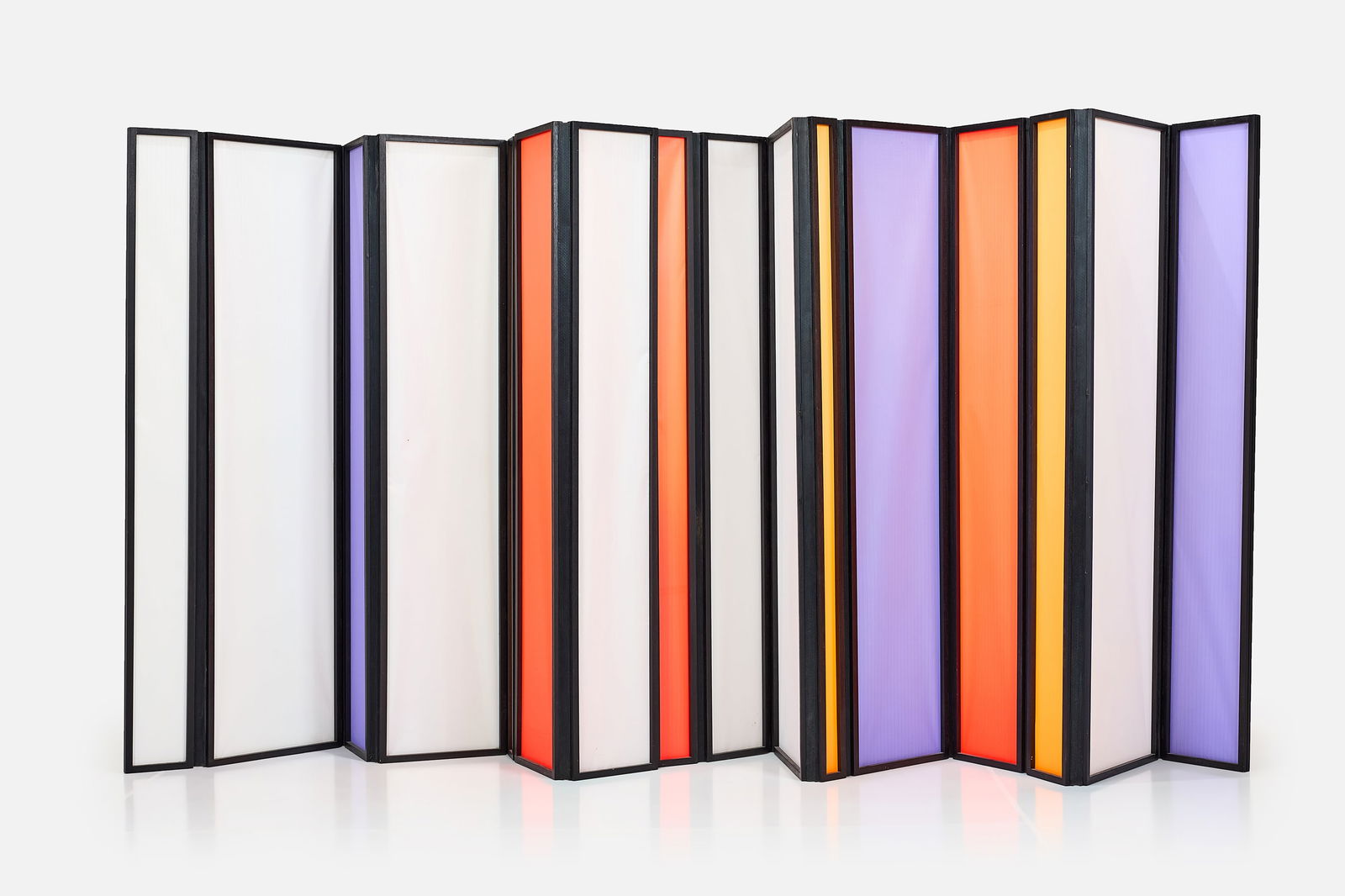 Tobias Rehberger, 'Cahones' Screen: TOBIAS REHBERGER 'Cojones (Architect, Designer, Artist)', 1998 Plastic film, plastic, rubber. The screen is comprised of two sections. 74.75" H x 207" W x 1.25"