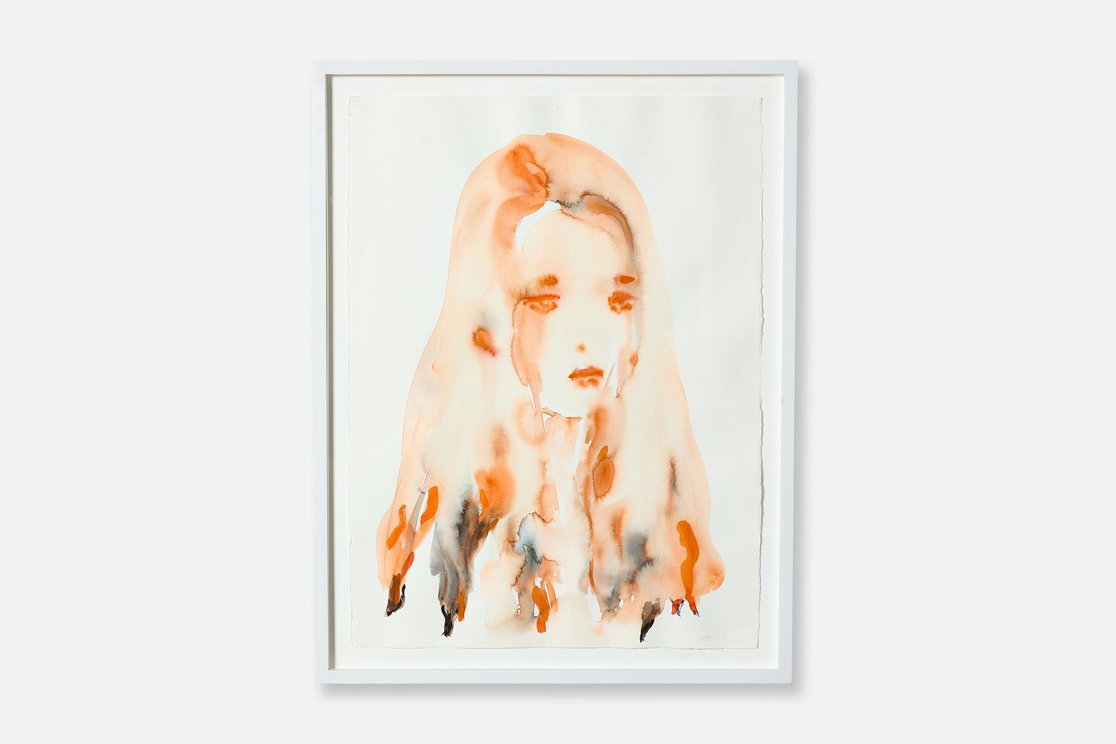 Kim McCarty, 'Orange Tips' Watercolor: KIM MCARTY 'Orange Tips', 2010 Watercolor on paper. Signed and dated lower right. Morgan Lehman gallery label verso. Overall, framed: 34" H x 26" W Sheet: 32" H x