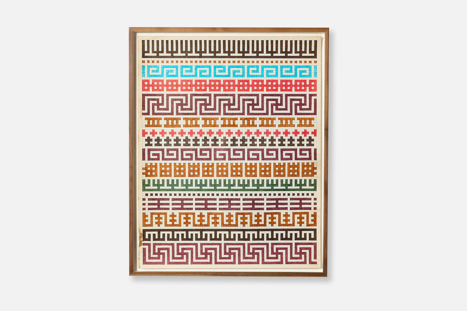 Matthew Craven, 'Bands' Drawing: MATTHEW CRAVEN 'Bands' Ink on paper. Overall, framed: 30" H x 24" W Sheet: 28" H x 22" W