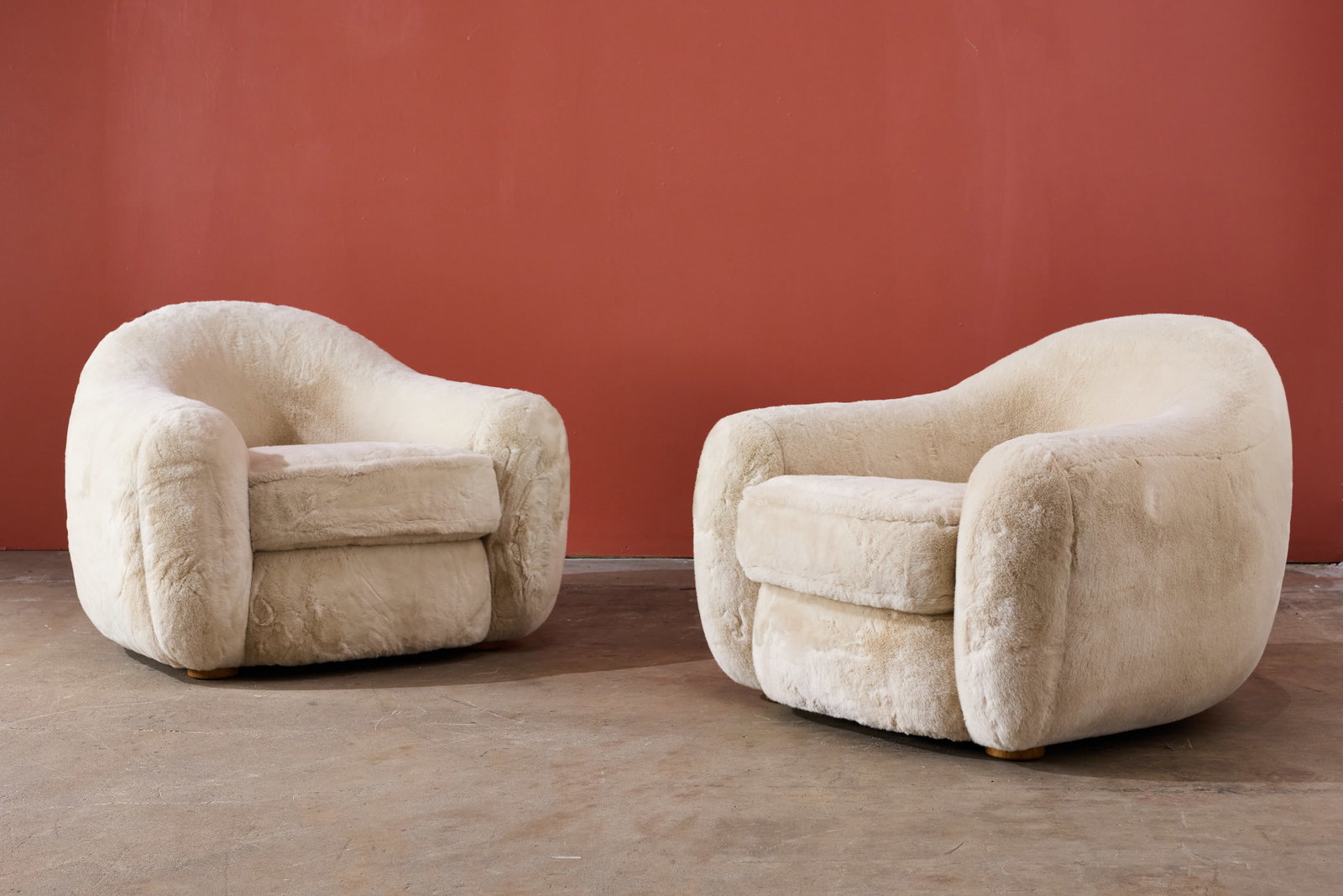 Jean Royere Style, 'Polar' Lounge Chairs (2) (1 of 9)
