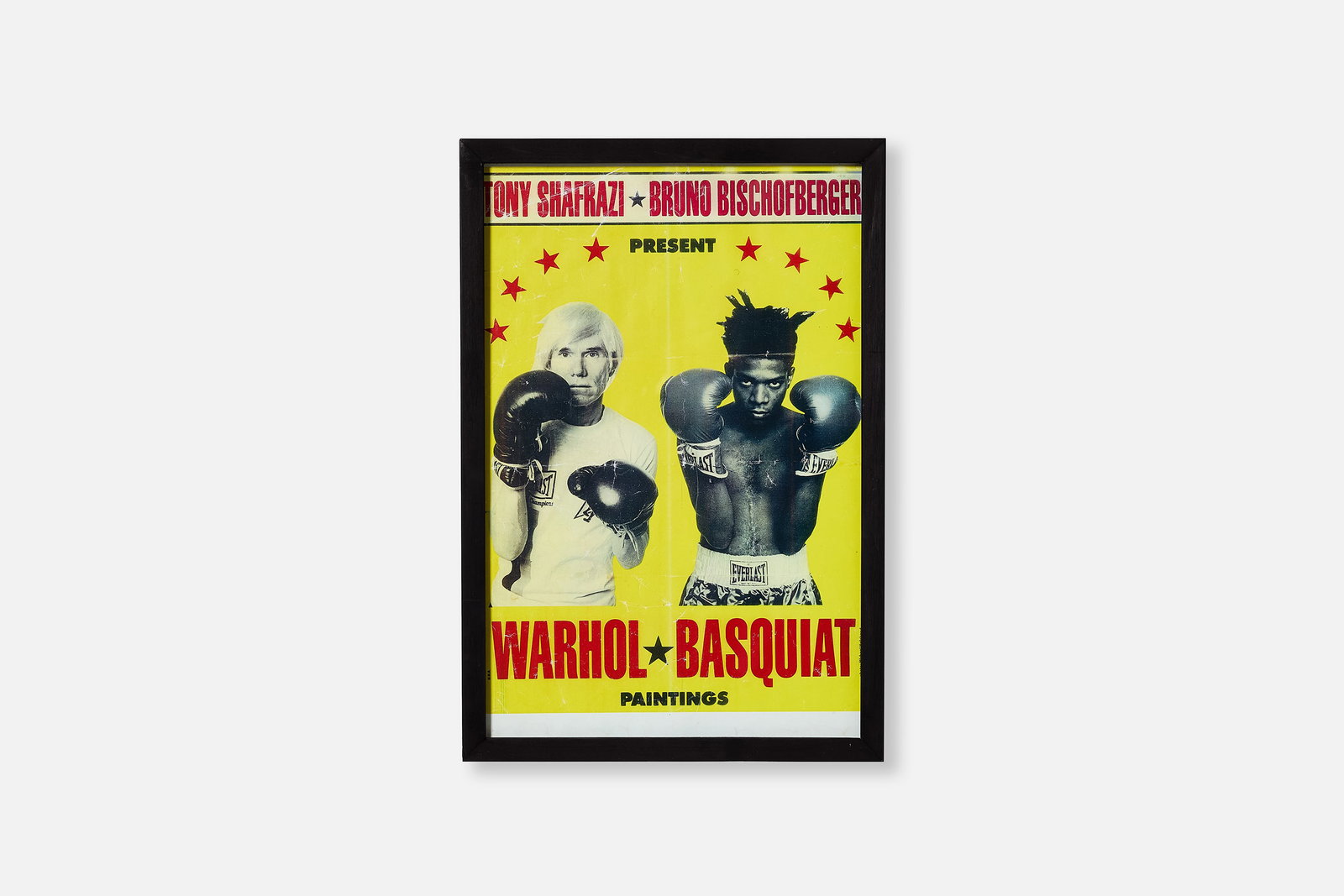 Andy Warhol + Jean-Michel Basquiat, 'Warhol/Basquiat: Paintings' Exhibition Poster: ANDY WARHOL + JEAN-MICHEL BASQUIAT 'Warhol/Basquiat: Paintings' exhibition poster, 1985 Offset lithograph. This work is from the edition of unknown size published by Tony Shafrazi