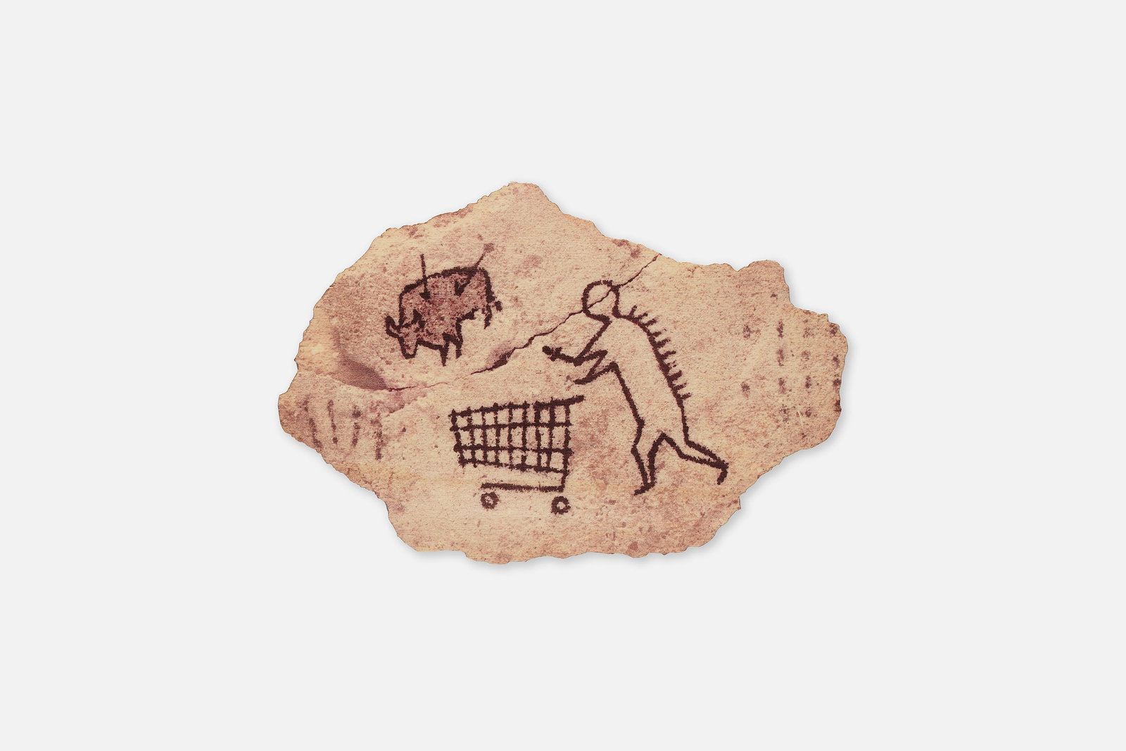 Banksy, 'Peckham Rock': BANKSY 'Peckham Rock', 2005 / 2018 Offset lithograph in colors on wooden placard. Printed signature, title, and date to verso "Wall Art East London PRB 17752,2-2,1 Courtesy of Pest