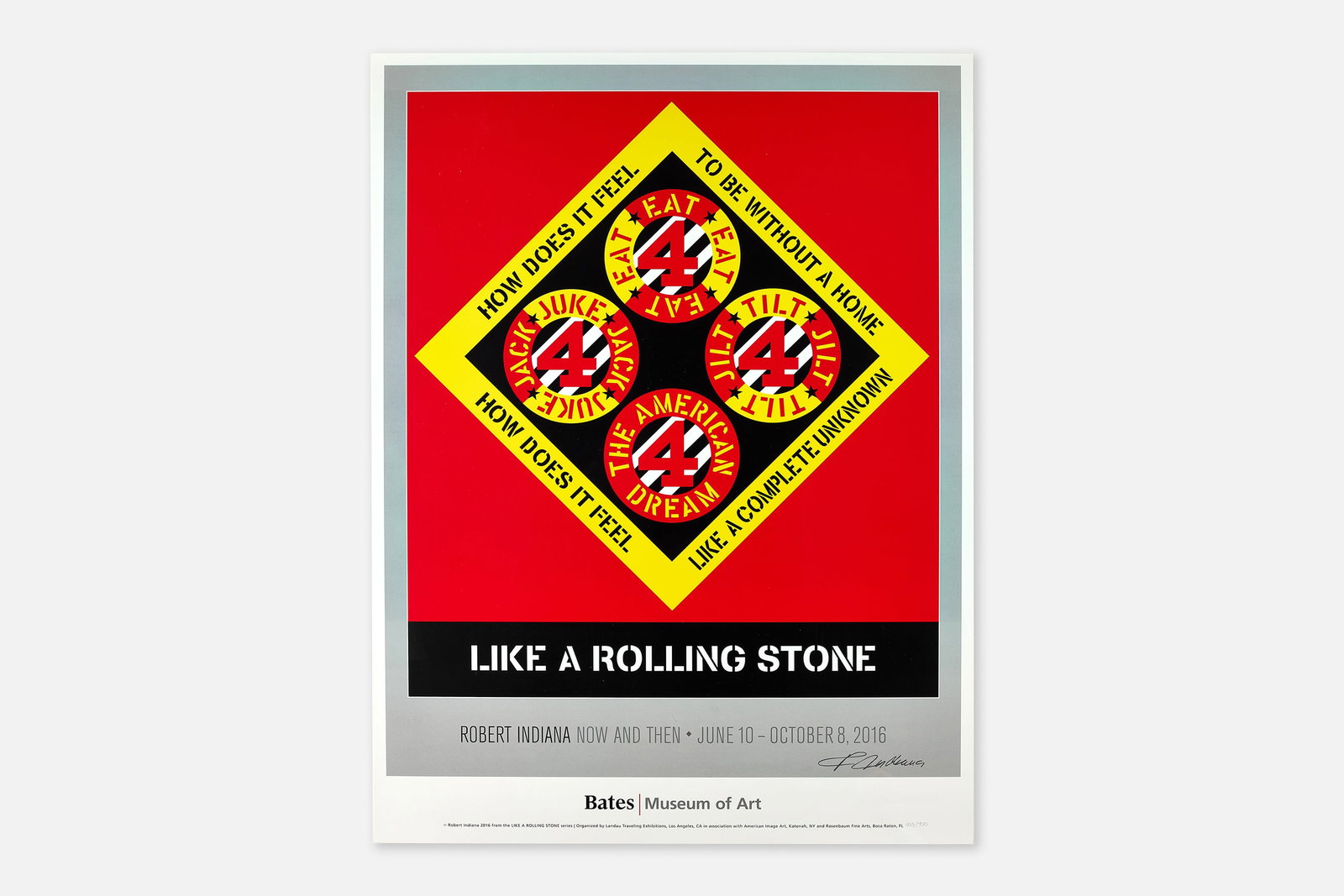 Robert Indiana, 'Like a Rolling Stone' Poster (1 of 6)