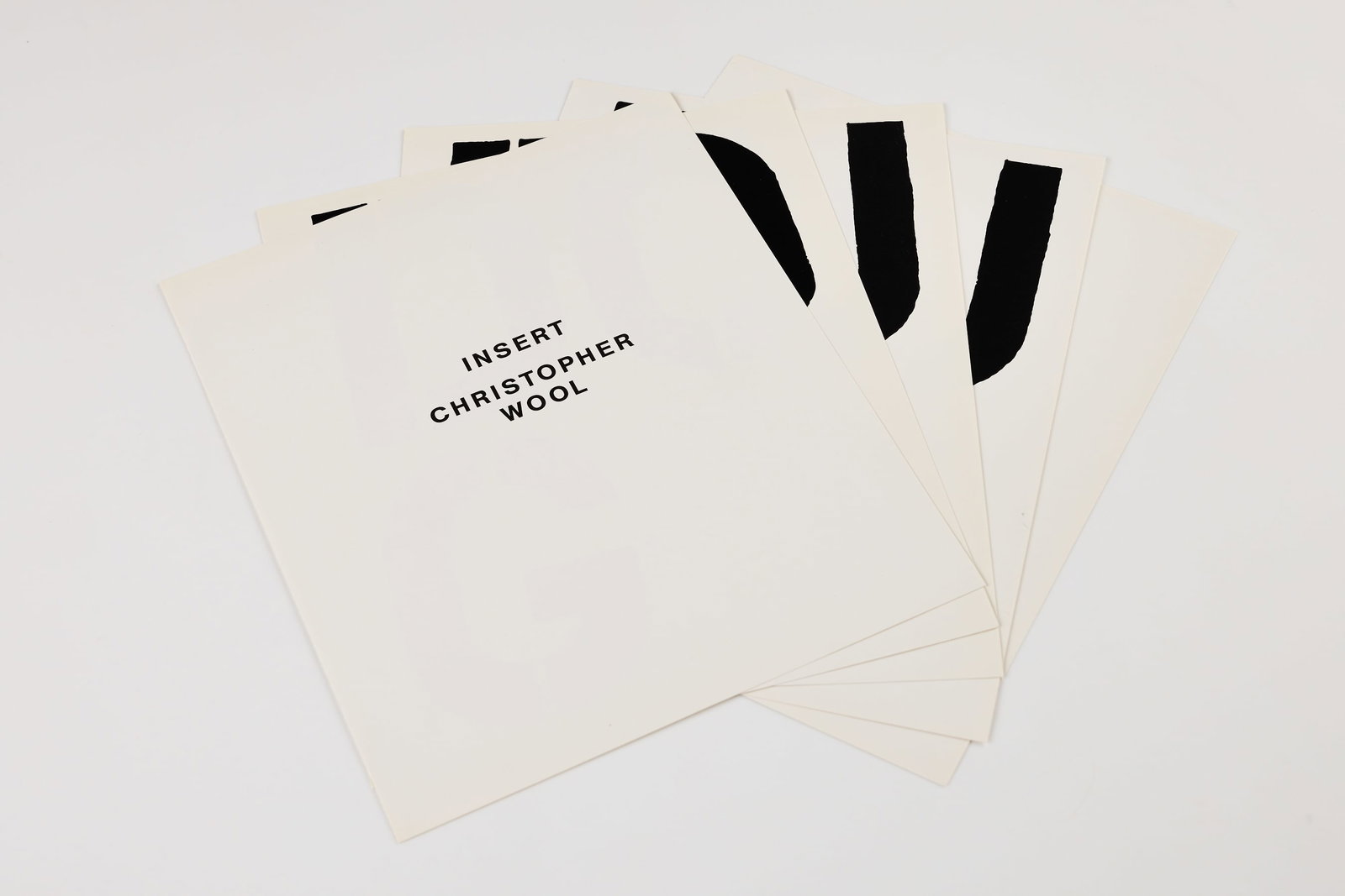 Christopher Wool, 'Run Dog Run' Insert (3) - 12