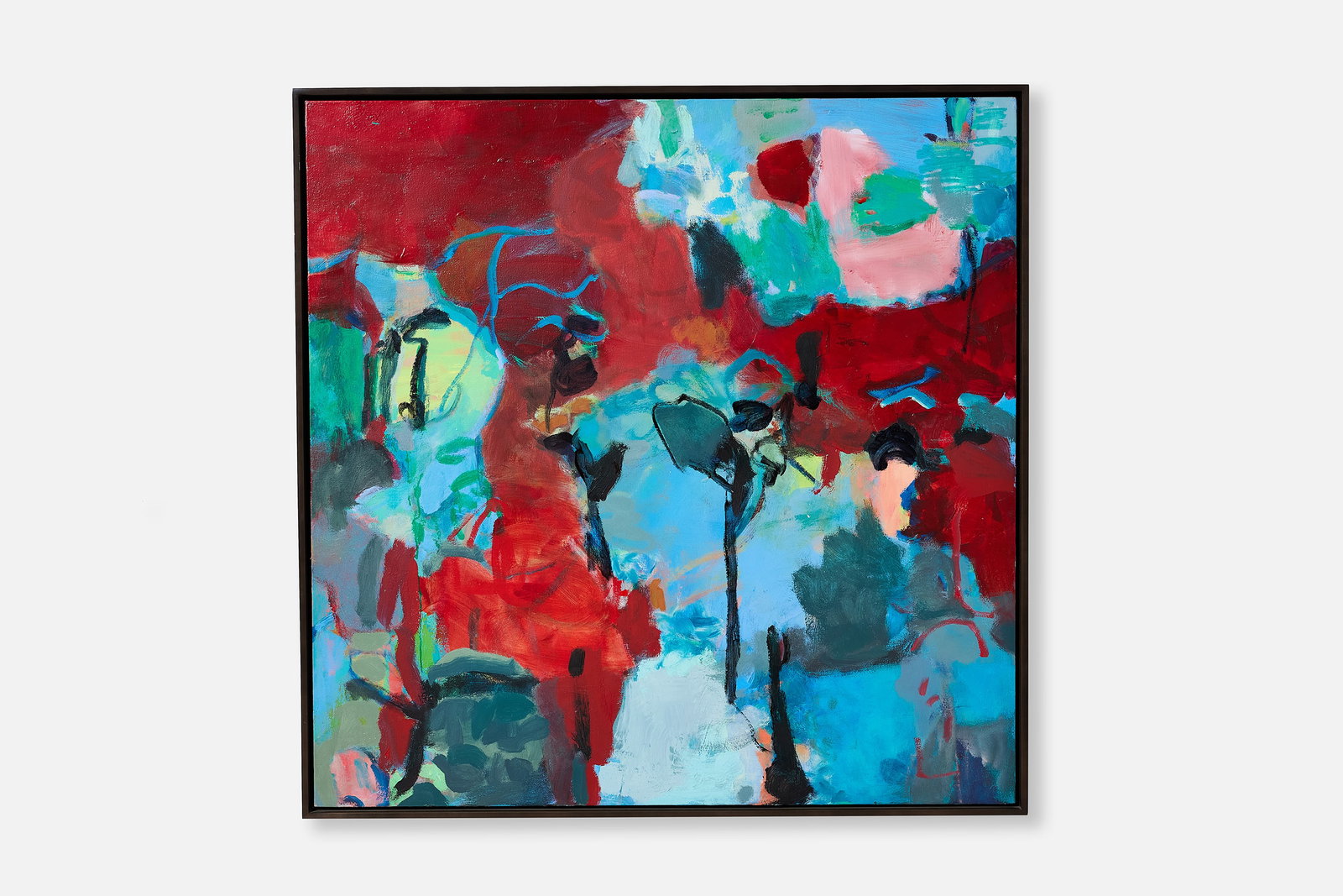 Terrell James, 'Sky Cave' Painting: TERRELL JAMES 'Sky Cave', 2009 Oil on canvas. Signed, titled, and dated verso along with Jason McCoy Inc. gallery label. 42" x 42" 