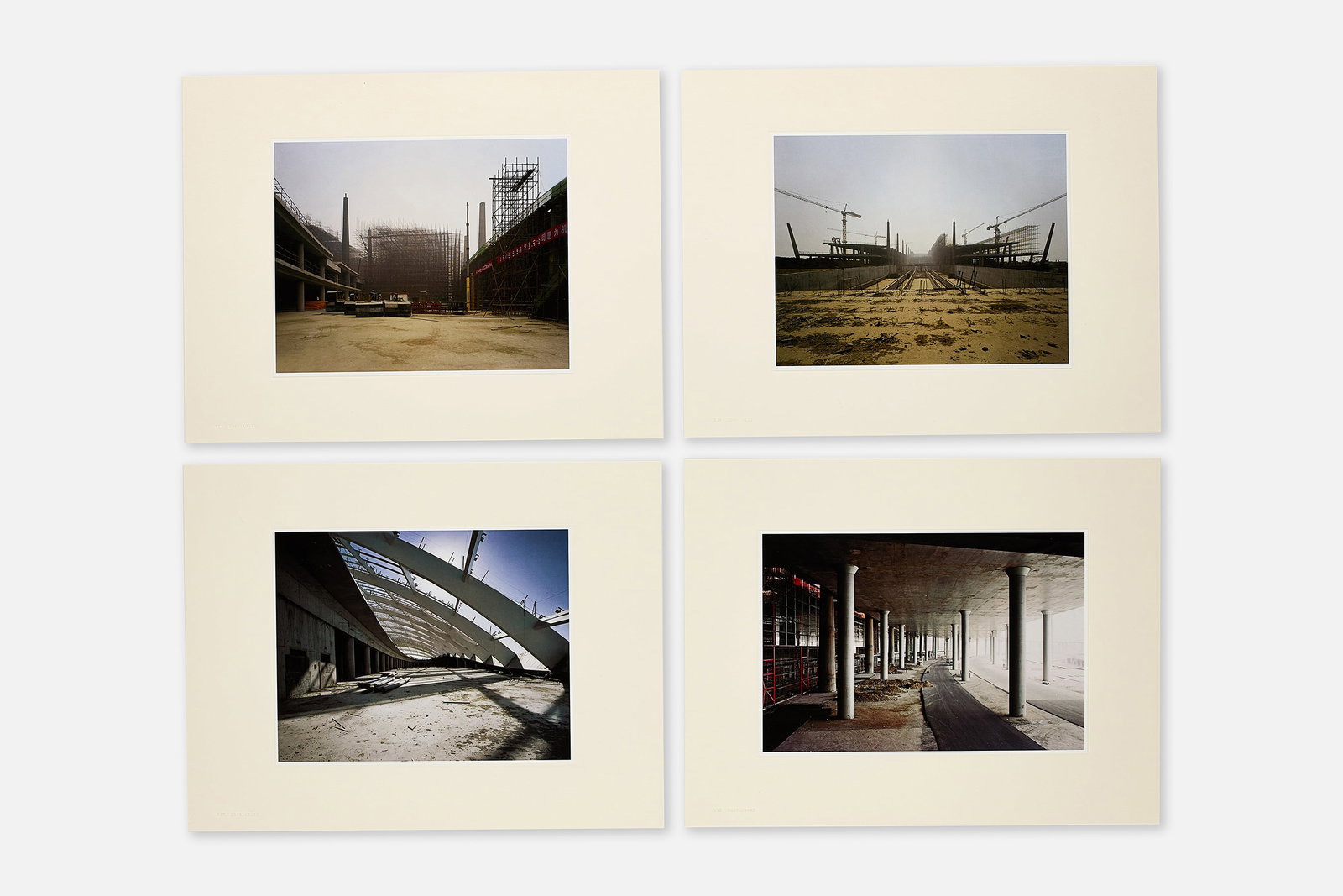 Ai Weiwei, 'Becoming Series' Photos (4): AI WEIWEI 'Becoming Series' photographs, 2005-2007 / 2009 Offset printed facsimile photographs laid on paper. Paper embossed with "013 2005.10.11", "014 2005.10.11",