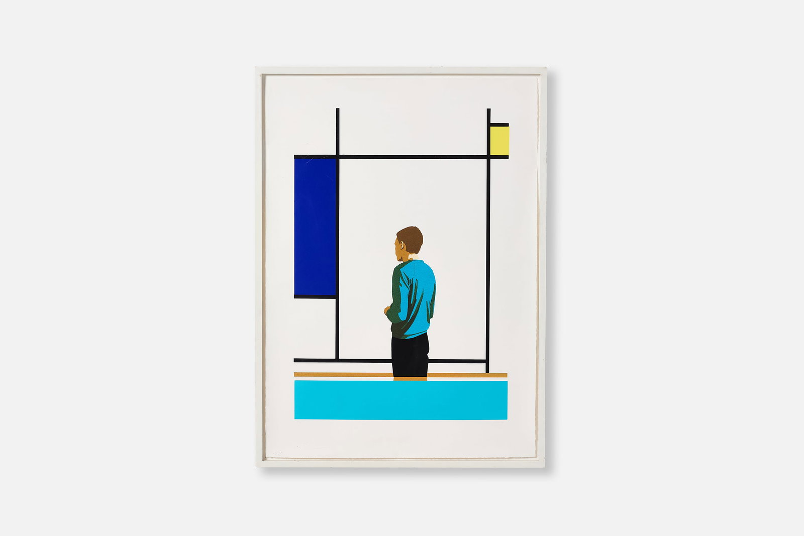 Tim Eitel, 'Mondrian' Silkscreen: TIM EITEL 'Mondrian', 2002 Color silkscreen. Signed in pencil at lower right "EITEL 02" and "ea" at lower left. Artist's proof for the edition of 25. 