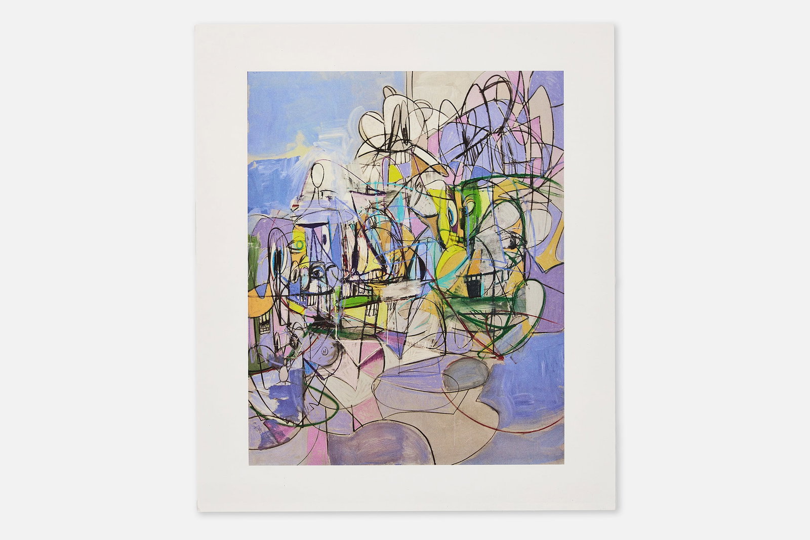 George Condo, 'Full Sweep': GEORGE CONDO 'Full Sweep', 2011 Offset lithograph in colors. Published by Skarsketdt Gallery, New York. From an unnumbered edition of 400. Printed to verso "Plate 8 Full Sweep