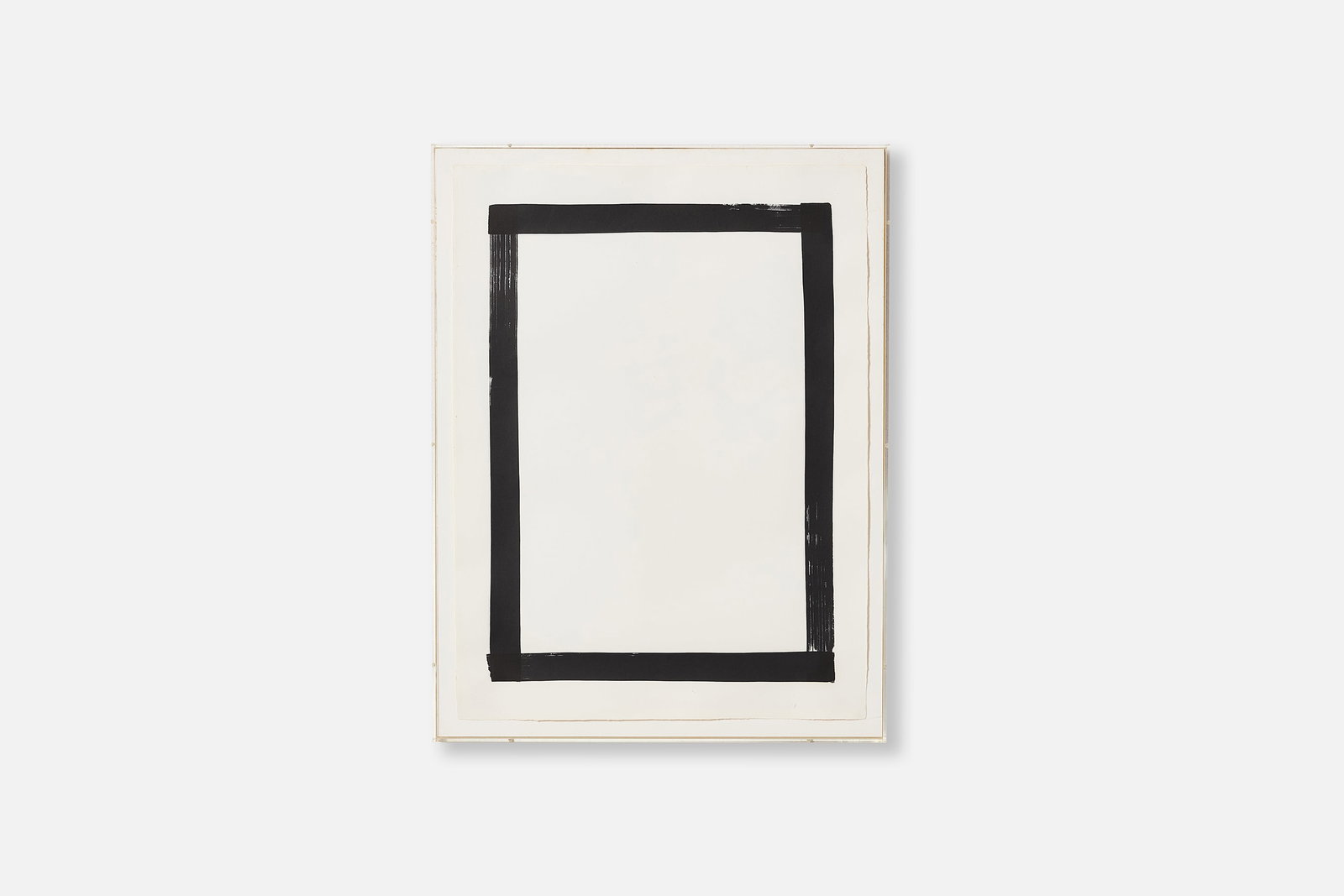 Minimalist, 'Four Strokes/Kyoto': MINIMALIST 'Four Strokes', 1982 Screenprint on paper. Dated, inscribed "For Laura" and with an illegible signature. Overall, framed: 32.25" H x 24.5" W