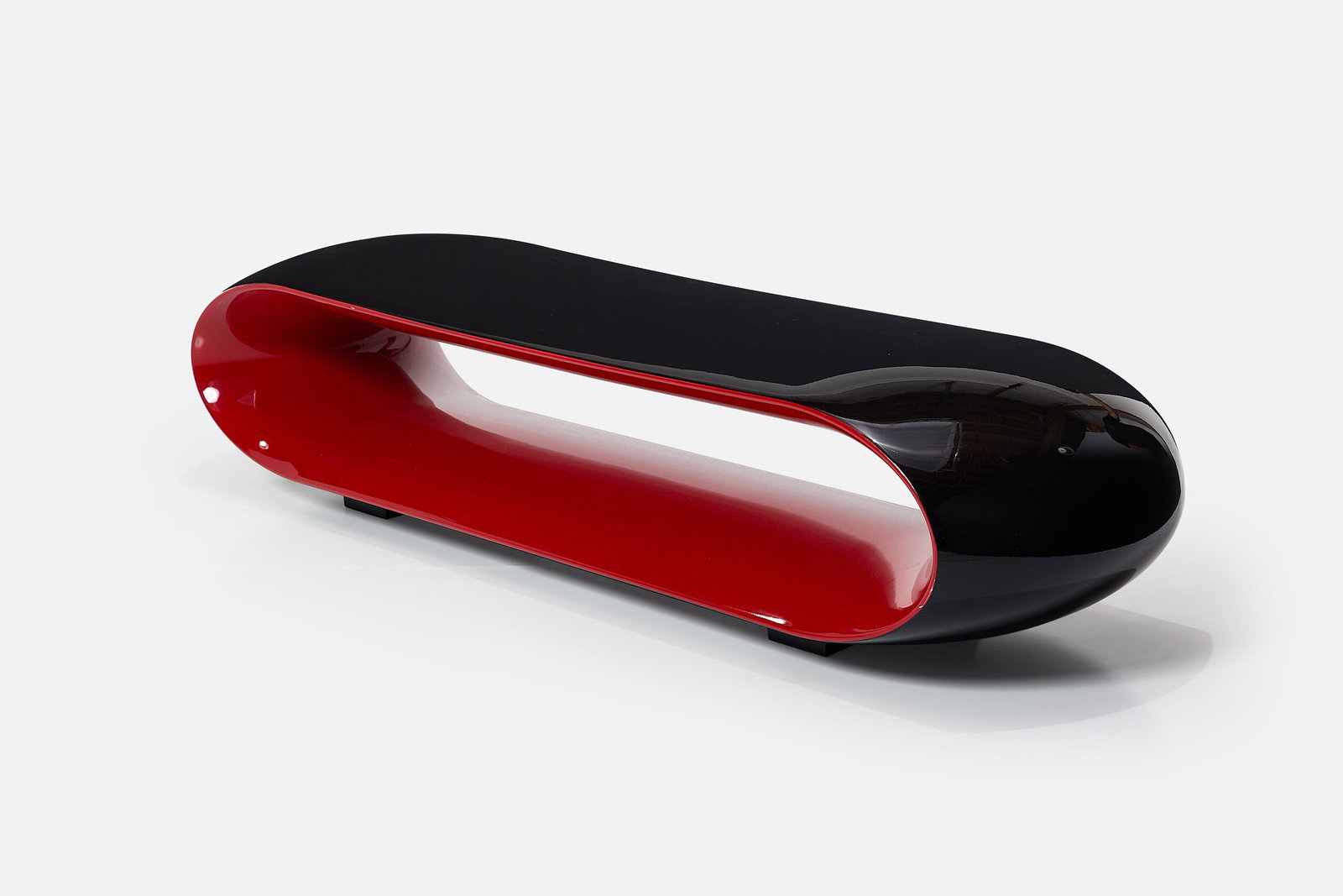 Christophe Pillet, 'Loop' Bench: CHRISTOPHE PILLET 'Loop' bench, 21st century Linear low-density polyethylene. Manufactured by Serralunga, Italy. Underside molded with manufacturer and designer information. Â 14.5" H x 66" W x