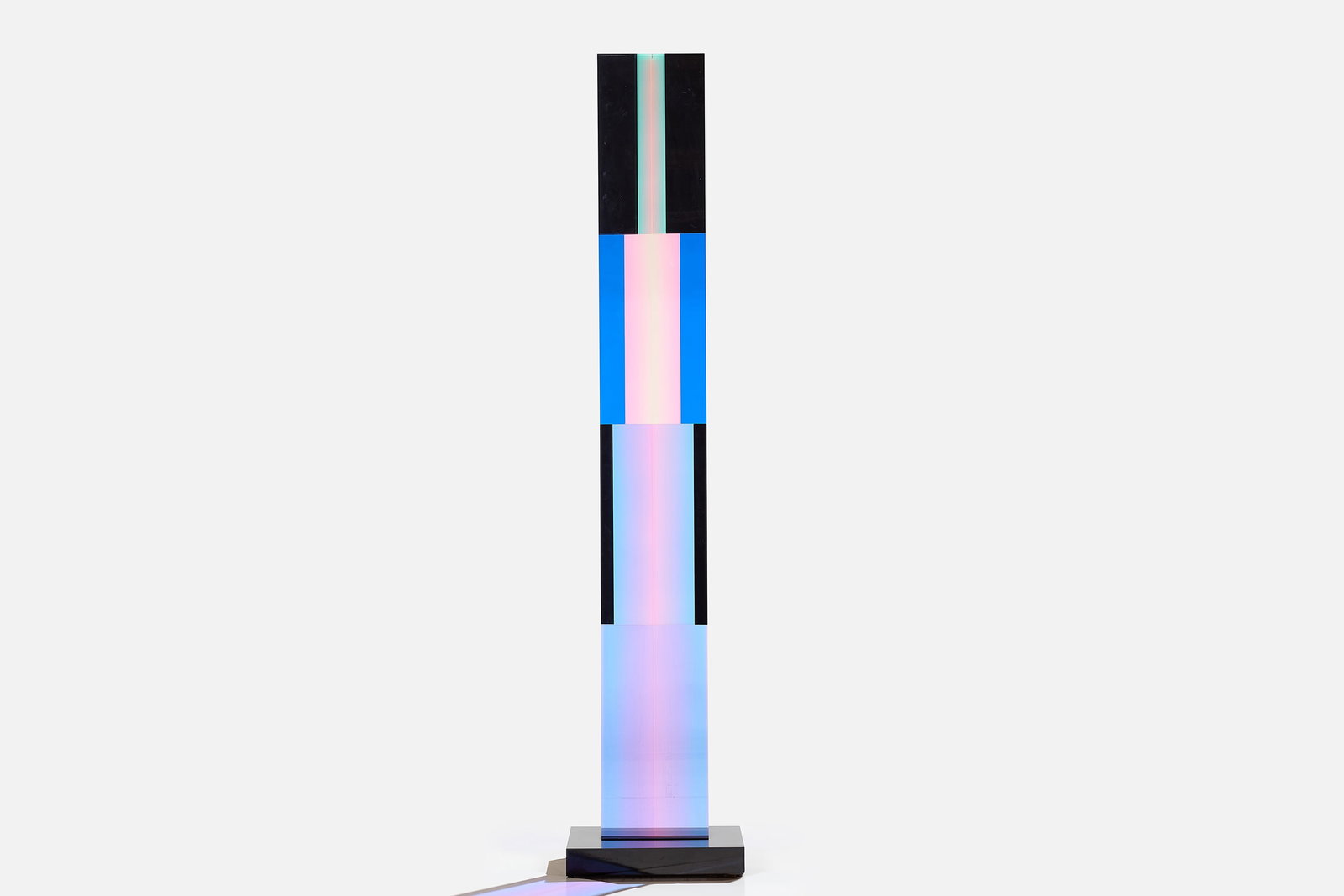Vasa Velizar Mihich, Untitled (#2608): VASA VELIZAR MIHICH Large column (#2608), 1985 Laminated acrylic. Incised "#2608 Vasa 1985". 103" H x 22" W x 14" D 