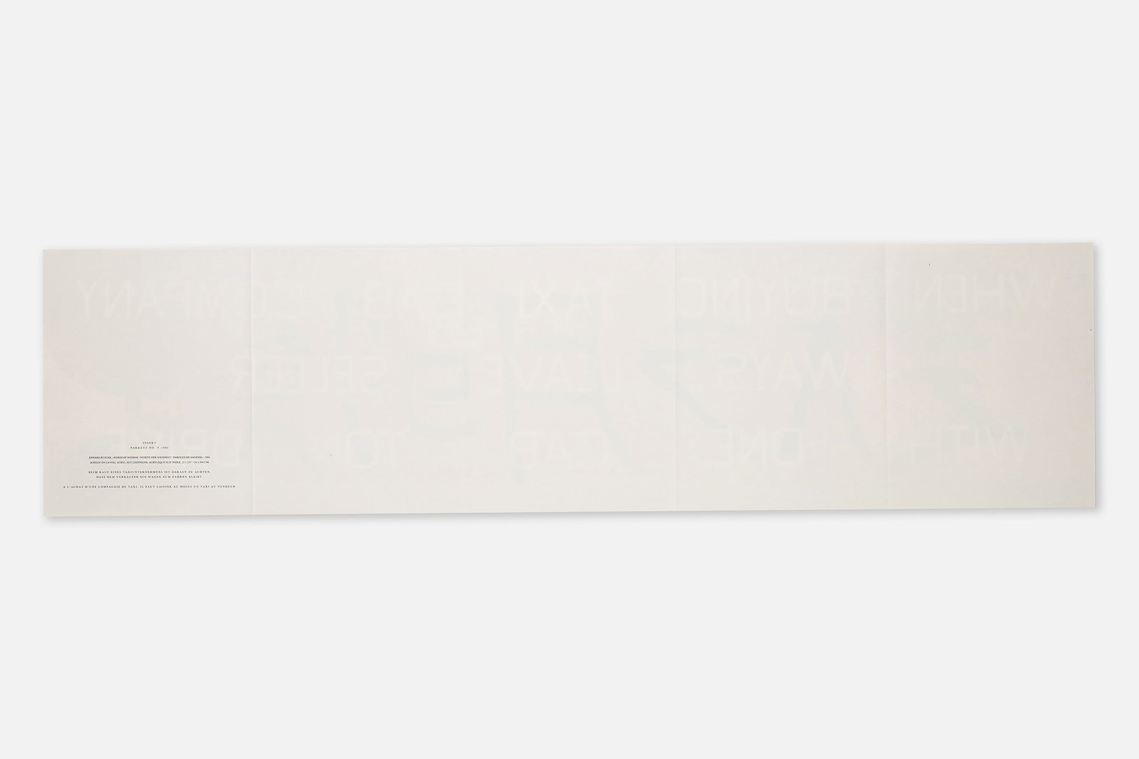 Ed Ruscha, Artist Inserts (2) - 3