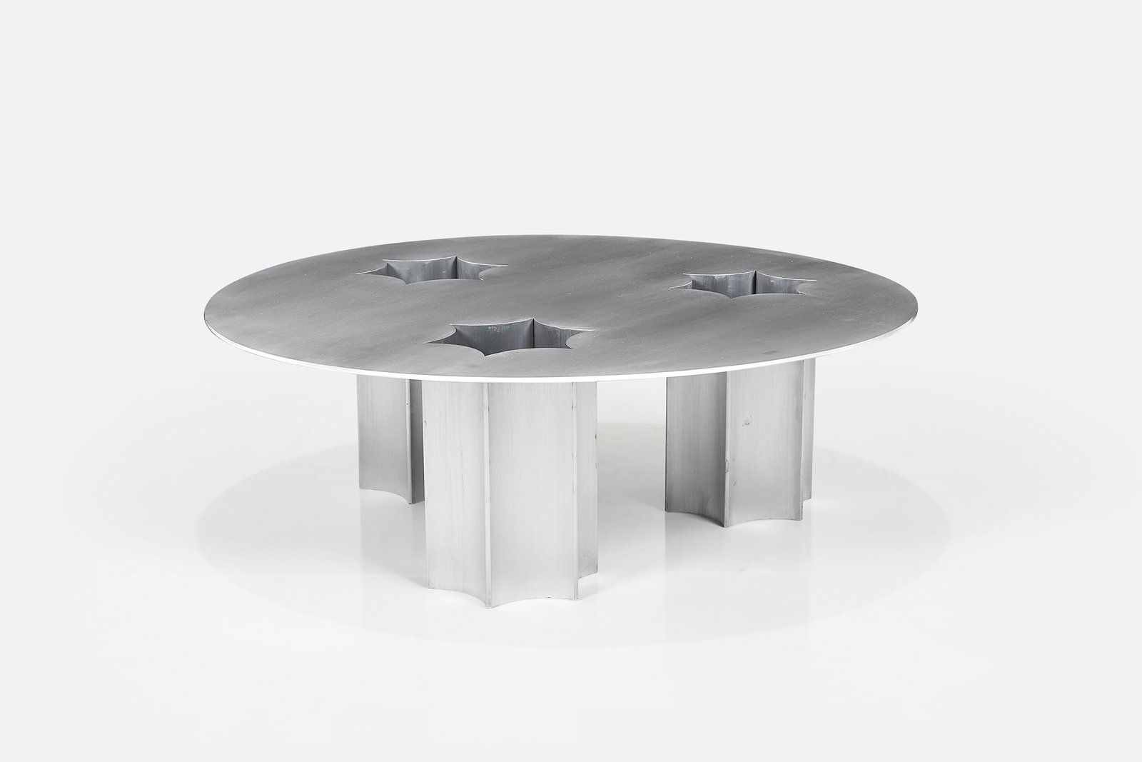 Asher Gillman, 'Round Star' Coffee Table: ASHER GILLMAN 'Round Star Table R3A', 2026 Aluminum. Studio-made, Los Angeles, CA. 14" H x 42" Diameter A Los Angeles-based artist (b. 1997) and designer formally