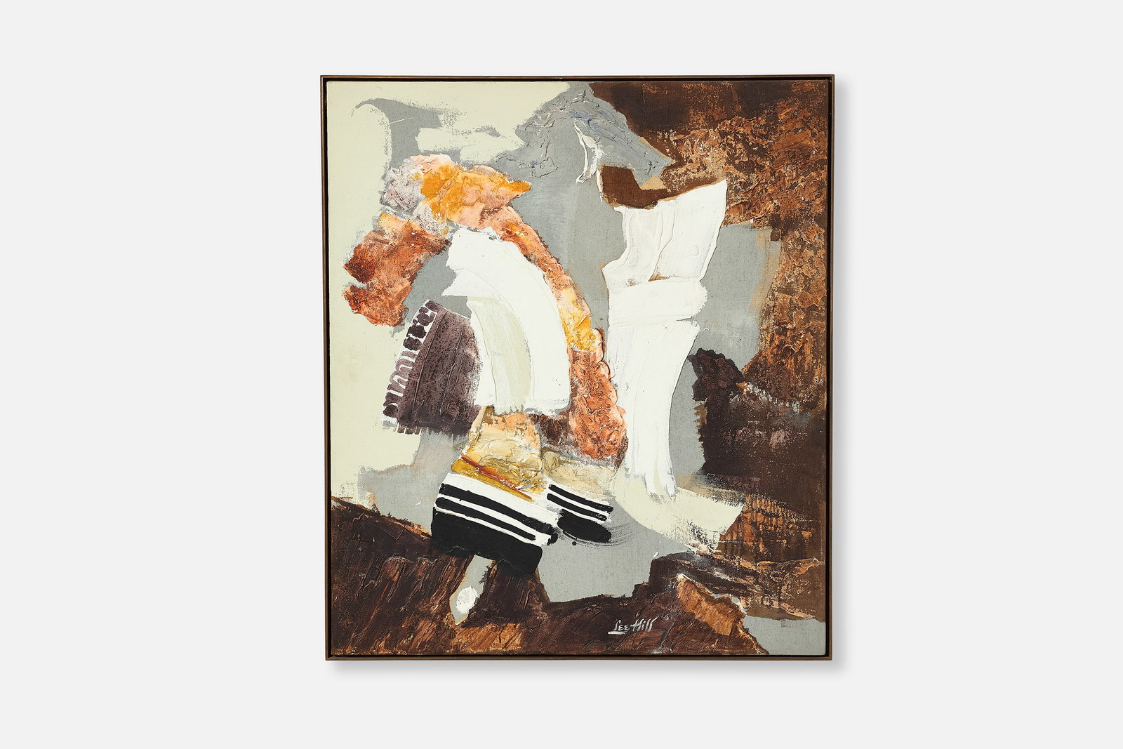Lee Hill, 'Mexican Dancer' Painting: LEE HILL 'Mexican Dancer', 1960s Oil on canvas. Signed at lower edge. 44.5" H x 38.5" W