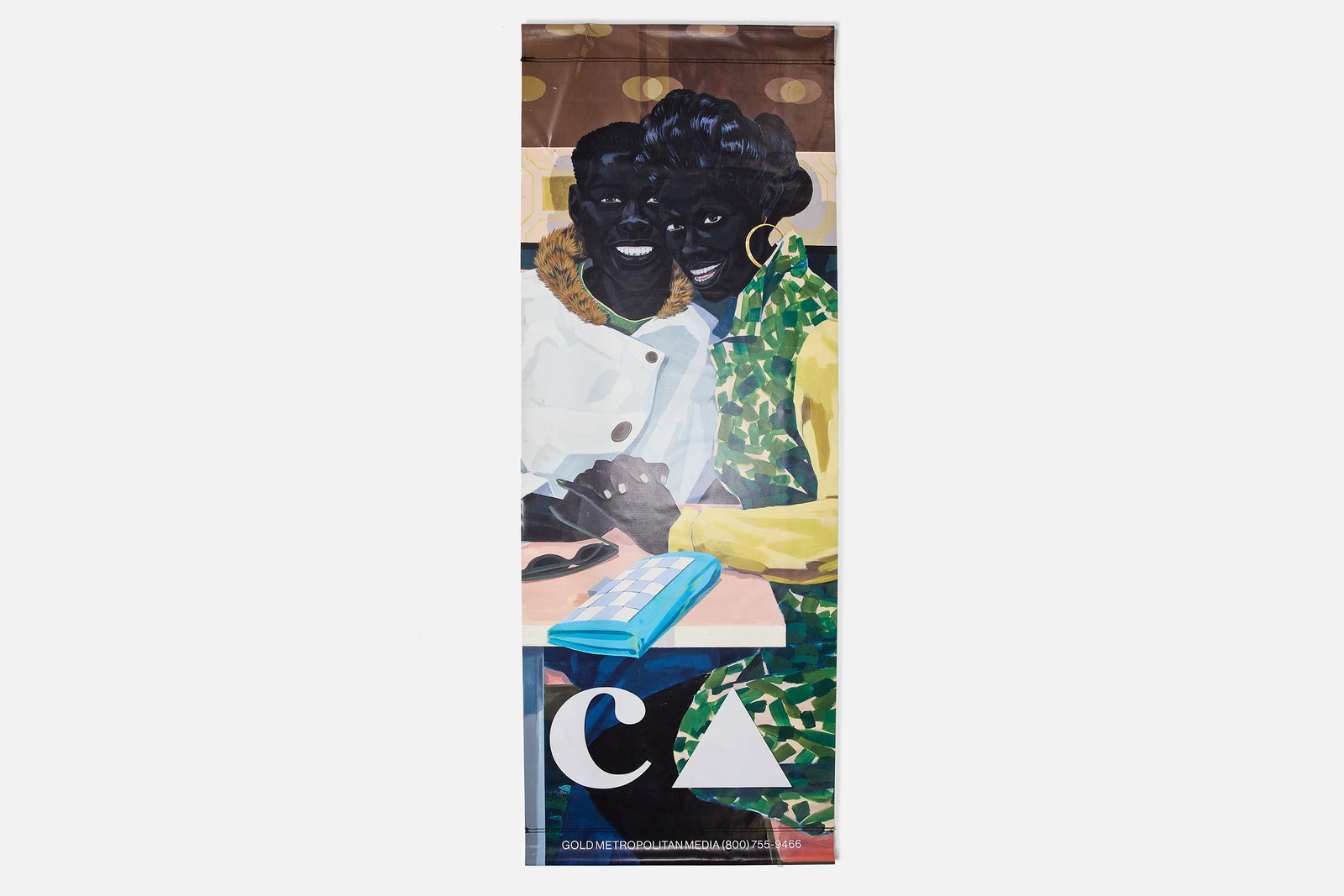 Kerry James Marshall, 'Mastry' Street Banner: KERRY JAMES MARSHALL Street banner, for Marshall's exhibition 'Mastry' at the Museum of Contemporary Art, Los Angeles, CA, 2017 Printed vinyl. 96" H x 35" W 