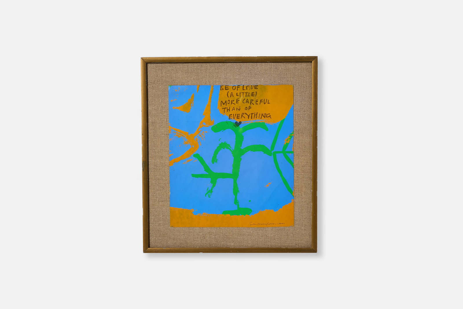 Corita Kent (Sister Mary Corita), 'be of love #10': CORITA KENT (SISTER MARY CORITA) 'be of love #10', 1963 Serigraph. Signed in pencil at lower right "Sister Mary Corita IHM" and "12" at left. Kent archive number 63-17.