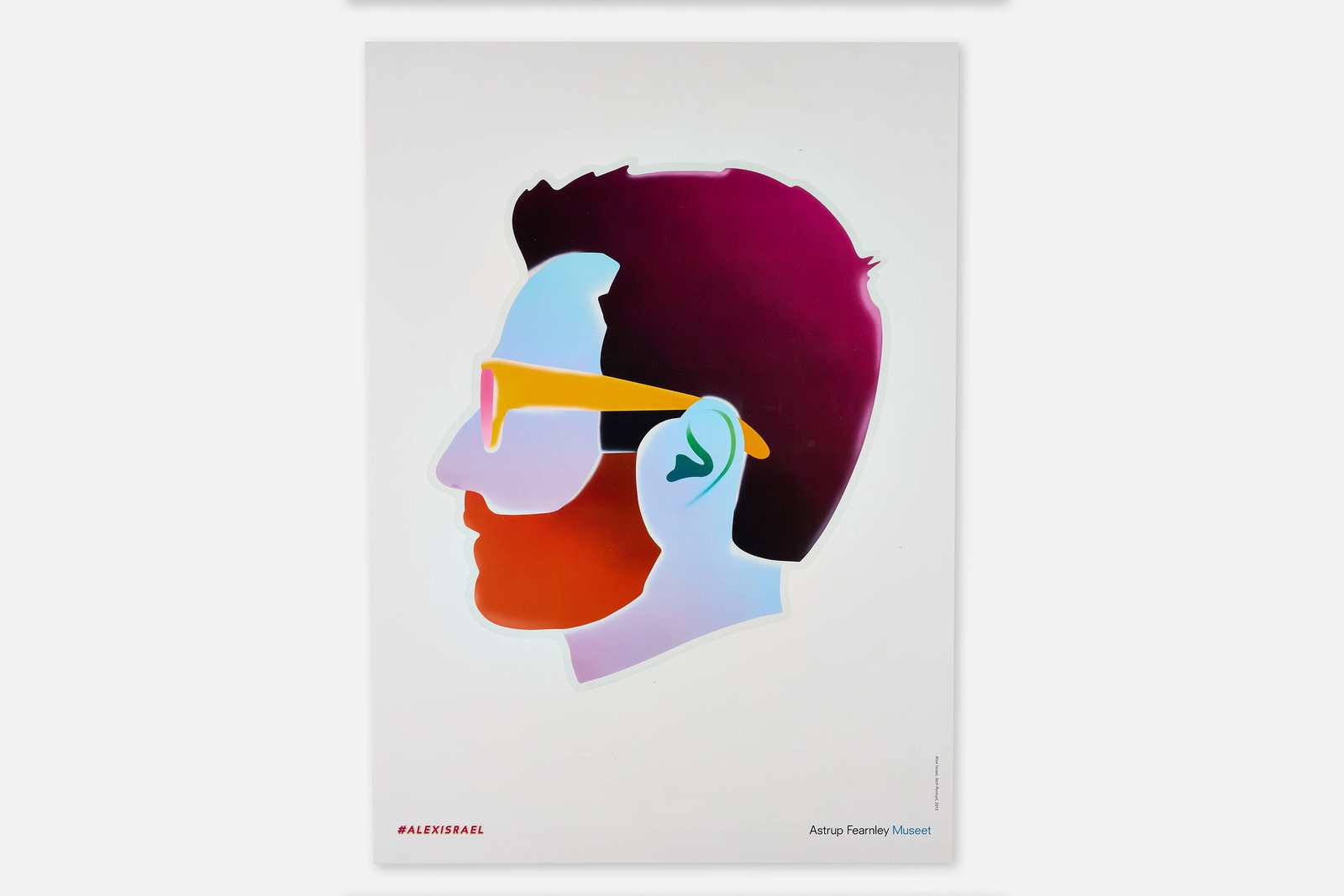 Alex Israel, 'Self-Portrait' Poster: ALEX ISRAEL 'Self-Portrait' poster, 21st century Offset lithograph printed in colors. Published for the Astrup Fearnley museum, Oslo. 27.5" H x 19.75" W 