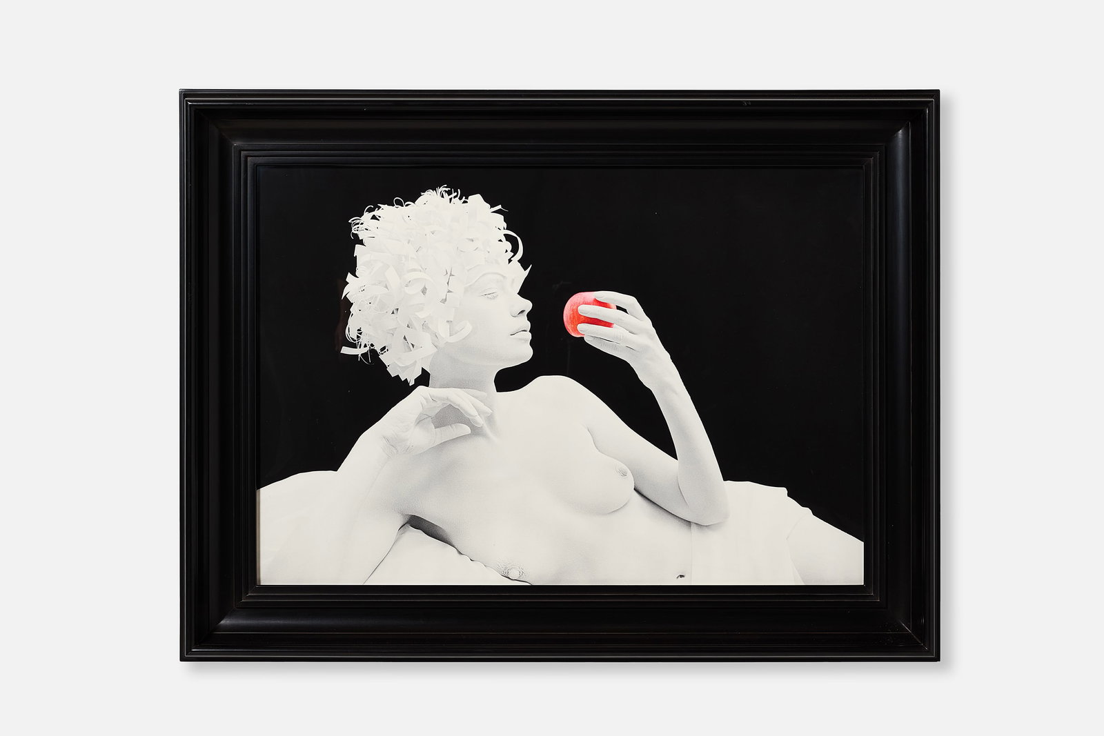 Leonard Nimoy, 'Red Apple' Photograph: LEONARD NIMOY 'Red Apple', from the 'Black and White' series, 2008 Photograph. Signed, dated, and numbered verso. Number five from the edition of five. Overall,
