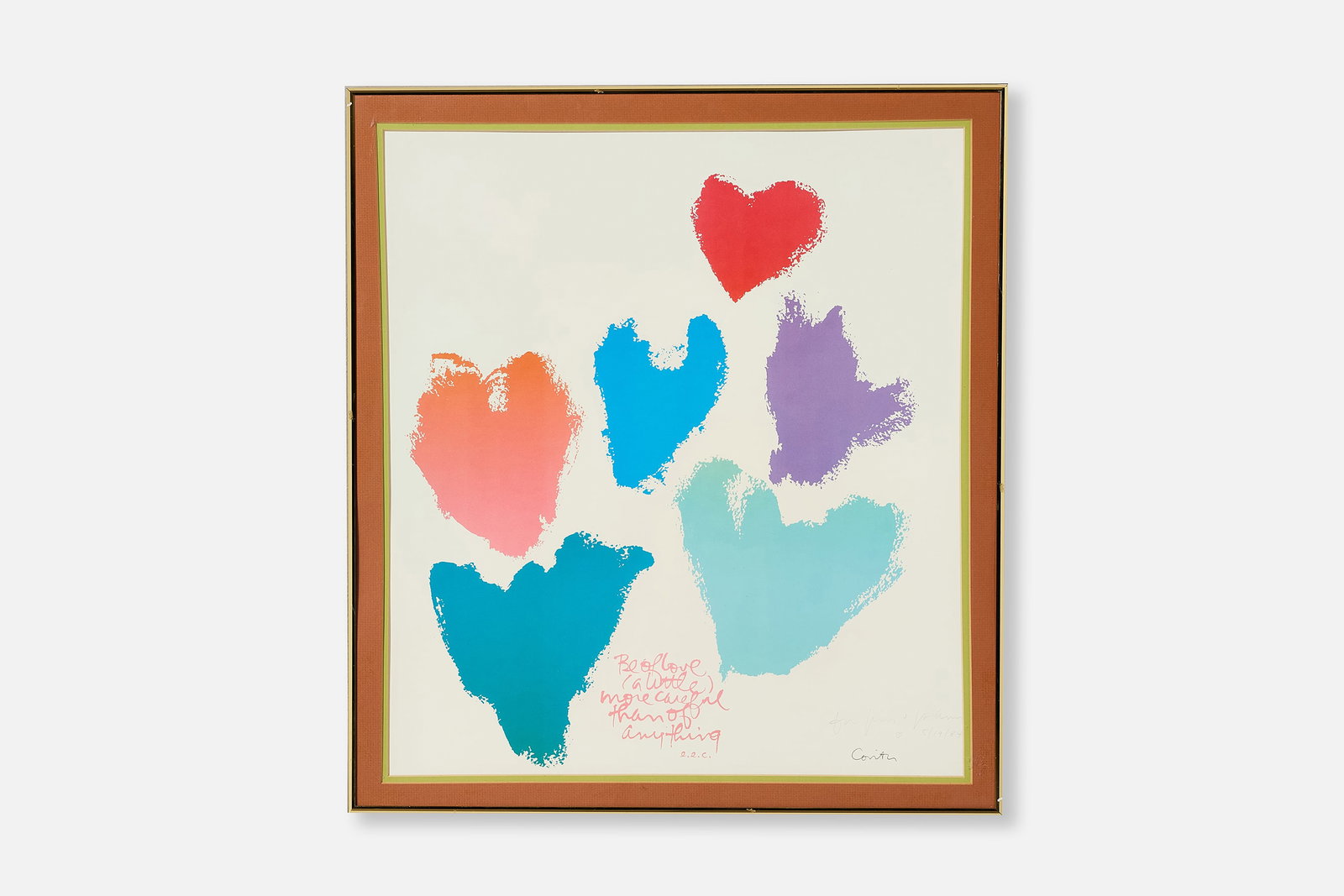 Corita Kent (Sister Mary Corita), 'be of love '78' (1 of 10)