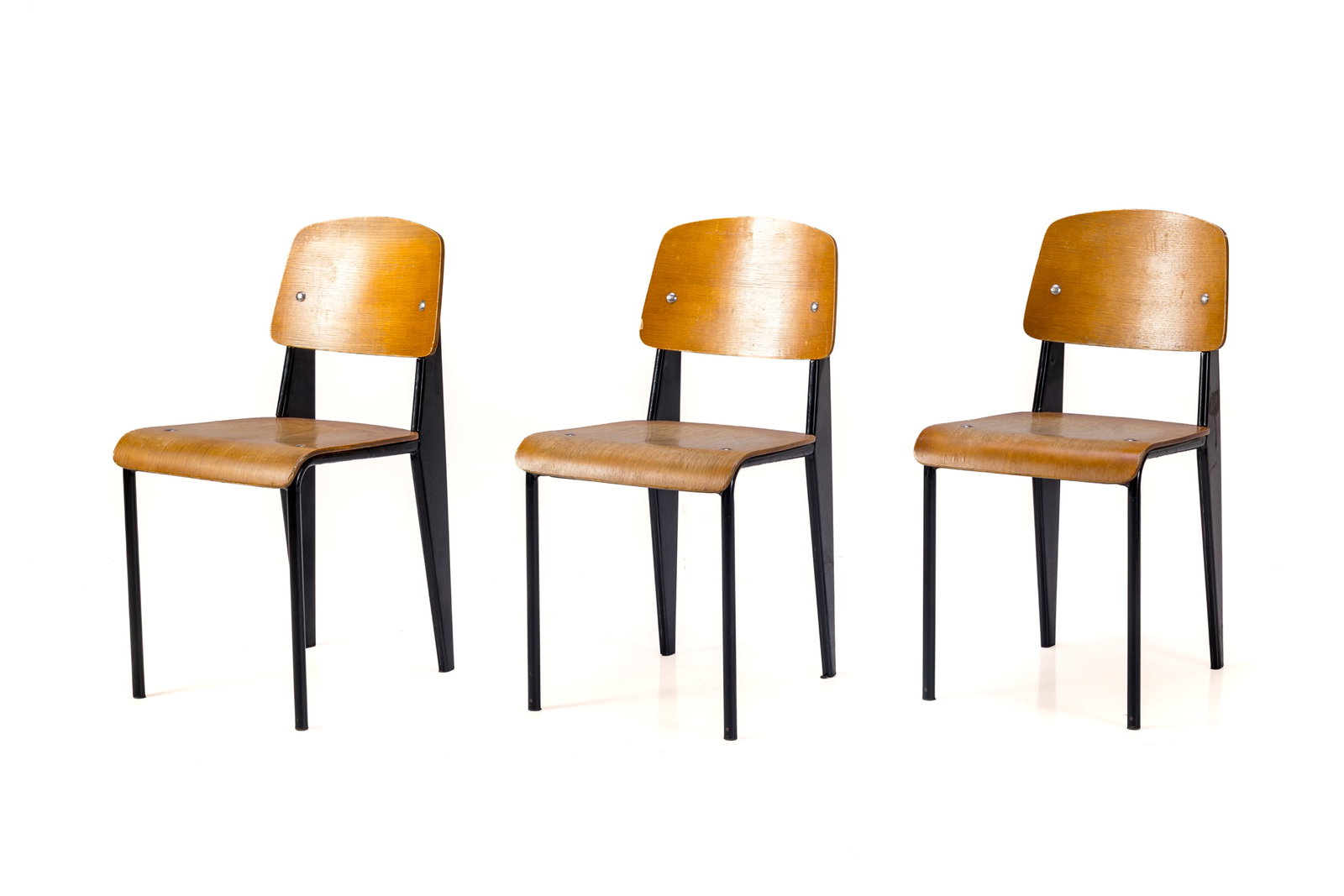 Jean Prouve Style, Standard Chairs (3) (1 of 9)