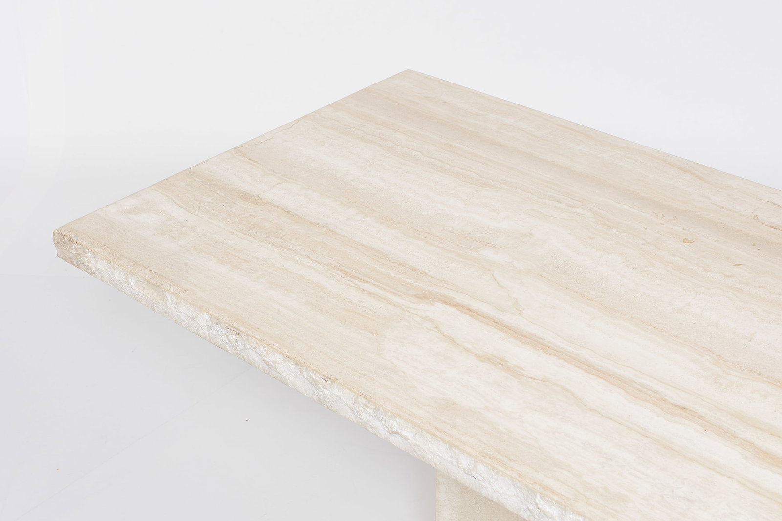 Modernist, Travertine Dining Table - 12
