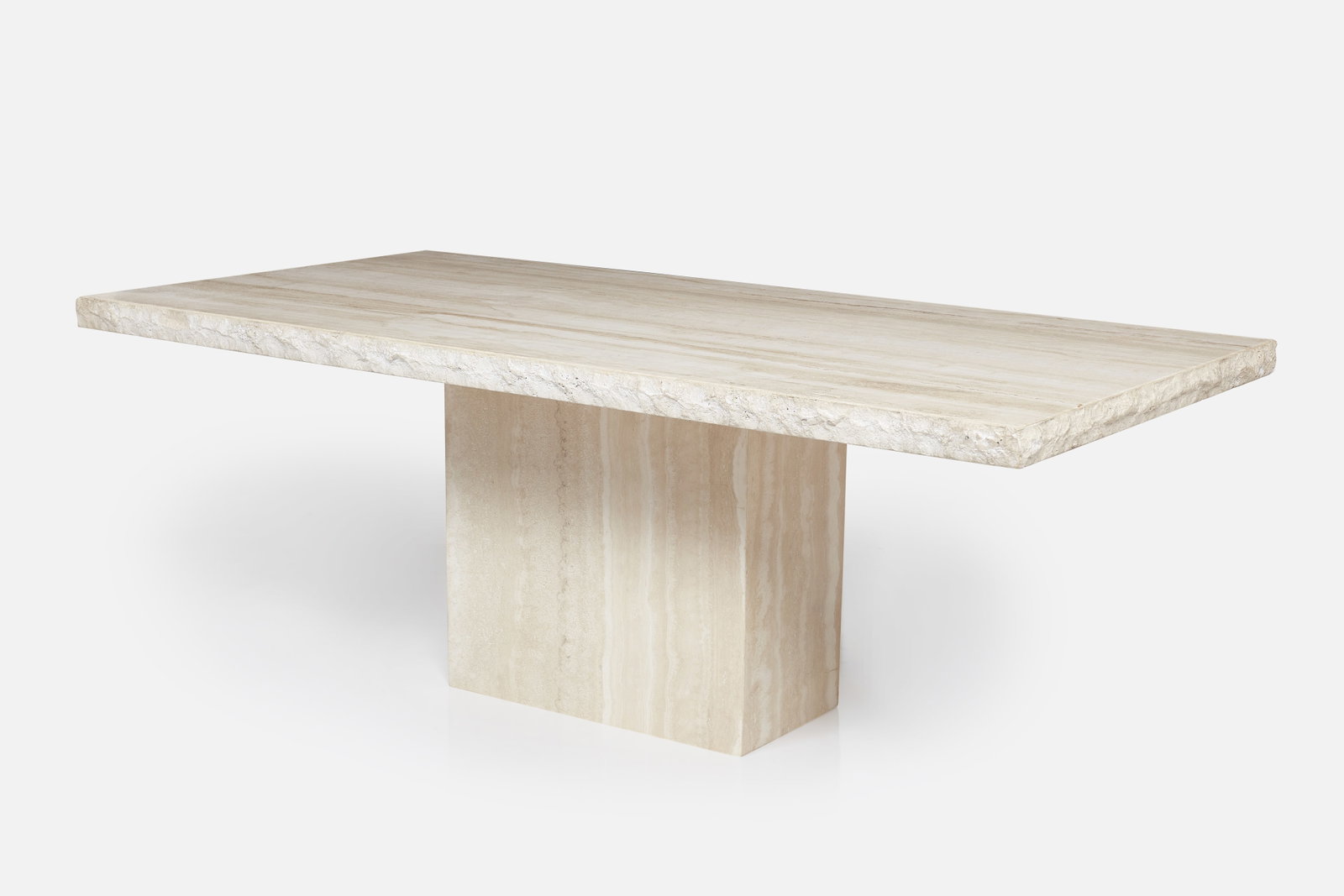 Modernist, Travertine Dining Table - 2