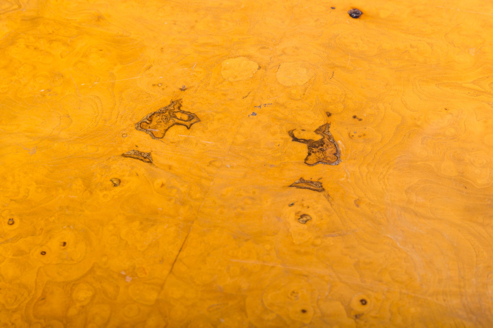 Modern, Burlwood Cube Table - 6