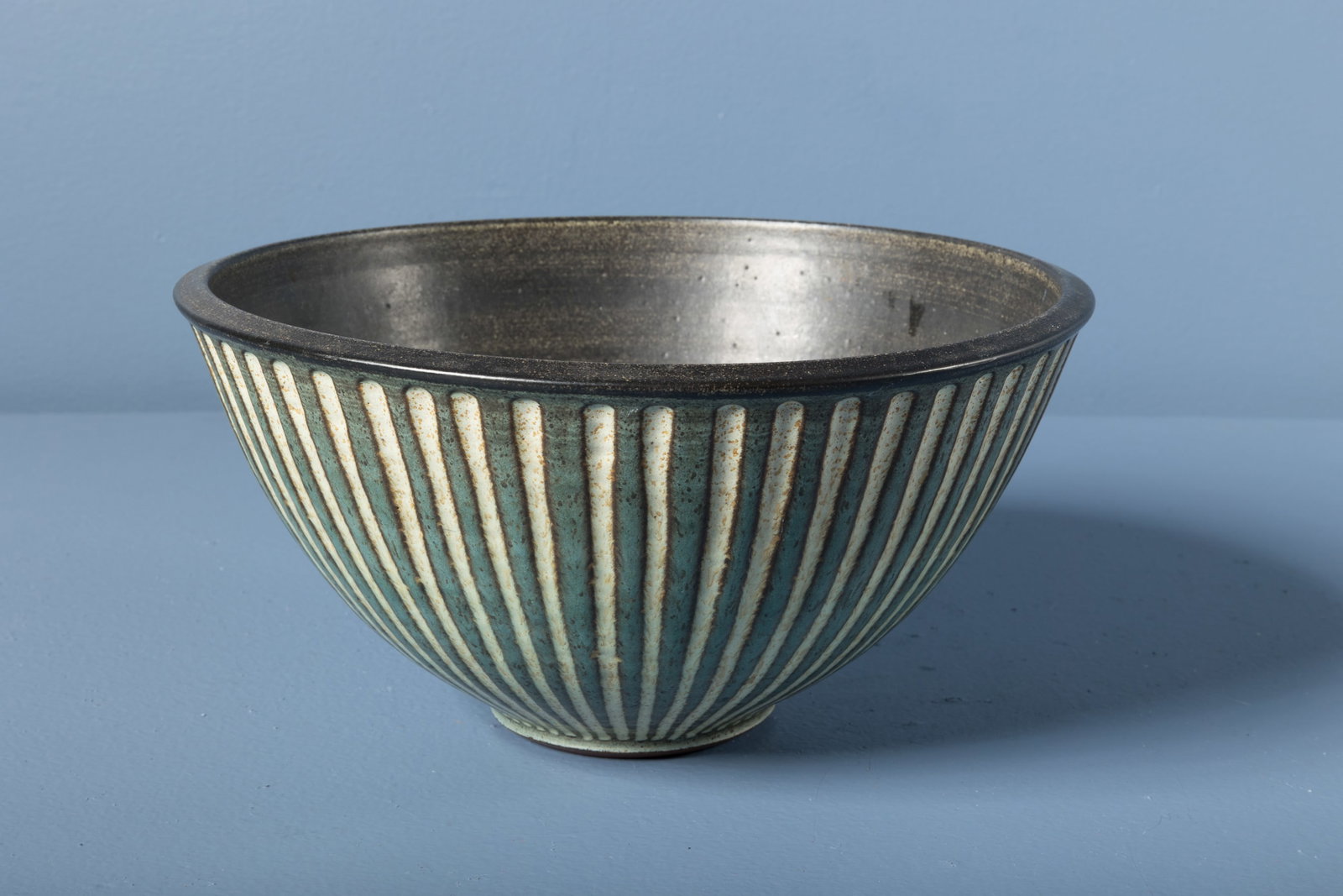 Harrison McIntosh, Large Bowl: HARRISON MCINTOSH Large bowl Glazed ceramic. Studio-made, Los Angeles, CA. Underside with the artist's cipher. 6" H x 12" Diameter 
