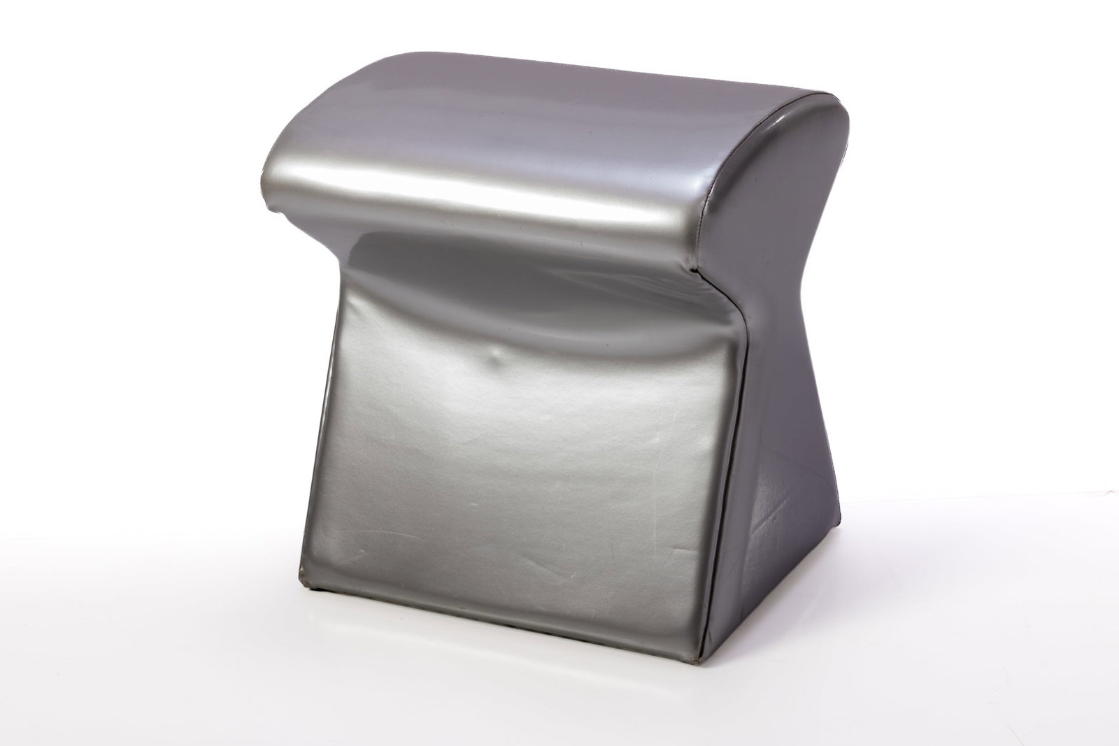 Karim Rashid, 'Shroom' Stool: KAREEM RASHID Limited edition 'Shroom' stool, 1998 Vinyl, wood frame. Produced for IDEE, Japan. Underside signed and numbered. Number four from the edition of 57. 18" H x 17"