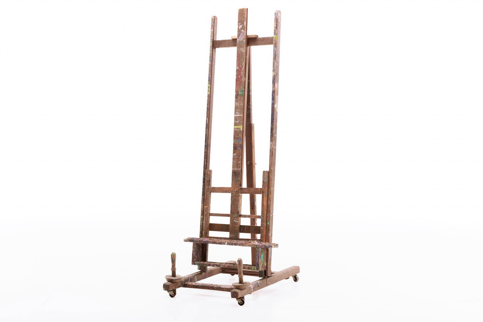 Vintage, Easel: VINTAGE Easel, mid-20th century Wood, metal. 66" H x 25" W x 30" D
