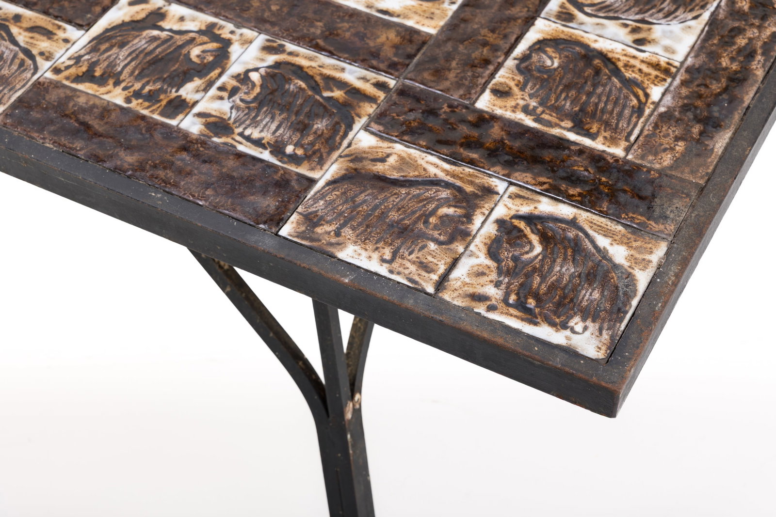Danish, Tile-Top Coffee Table - 3