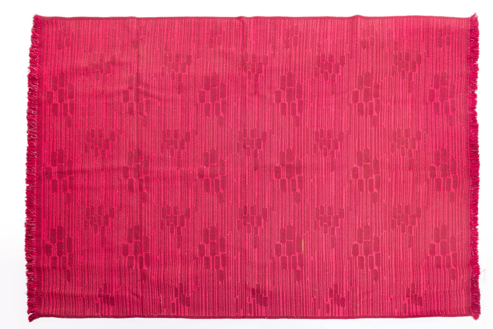 Swedish, Flatwoven Rug: SWEDISH Flatwoven rug, 1960s Hand-woven wool. 114" x 74"