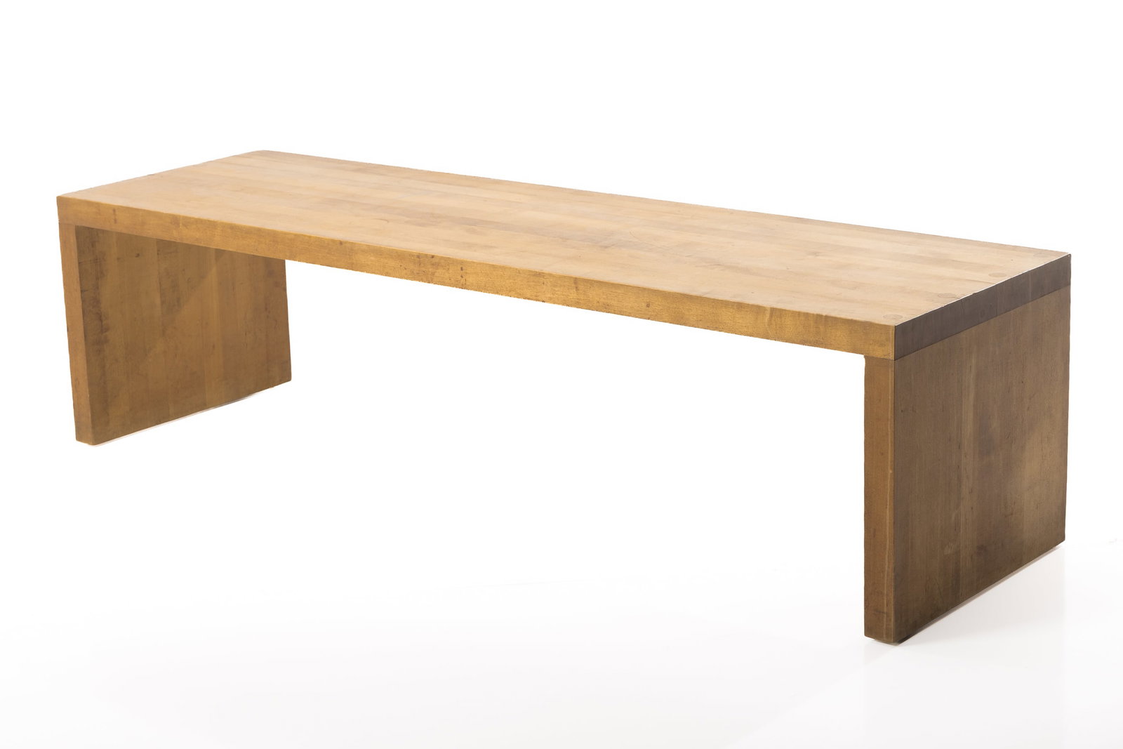Swedish, Bench: SWEDISH Bench, 1980s Stack-laminated maple. 16.25" H x 60" W x 18" D