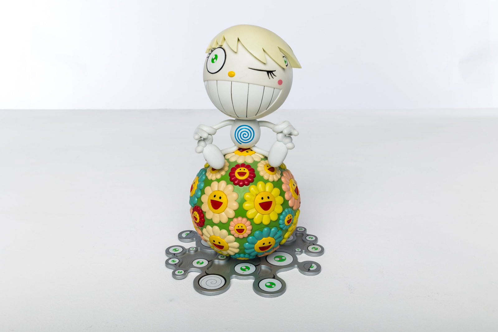 Takashi Murakami, 'Oval (Mr. Wink, Cosmos Ball)' Norton Family Gift: TAKASHI MURAKAMI 'Oval (Mr. Wink, Cosmos Ball)', 2000 Colored plastic, vinyl, mini cd. Published by the Peter Norton Family Christmas Project, Santa Monica, CA. Molded signature, date