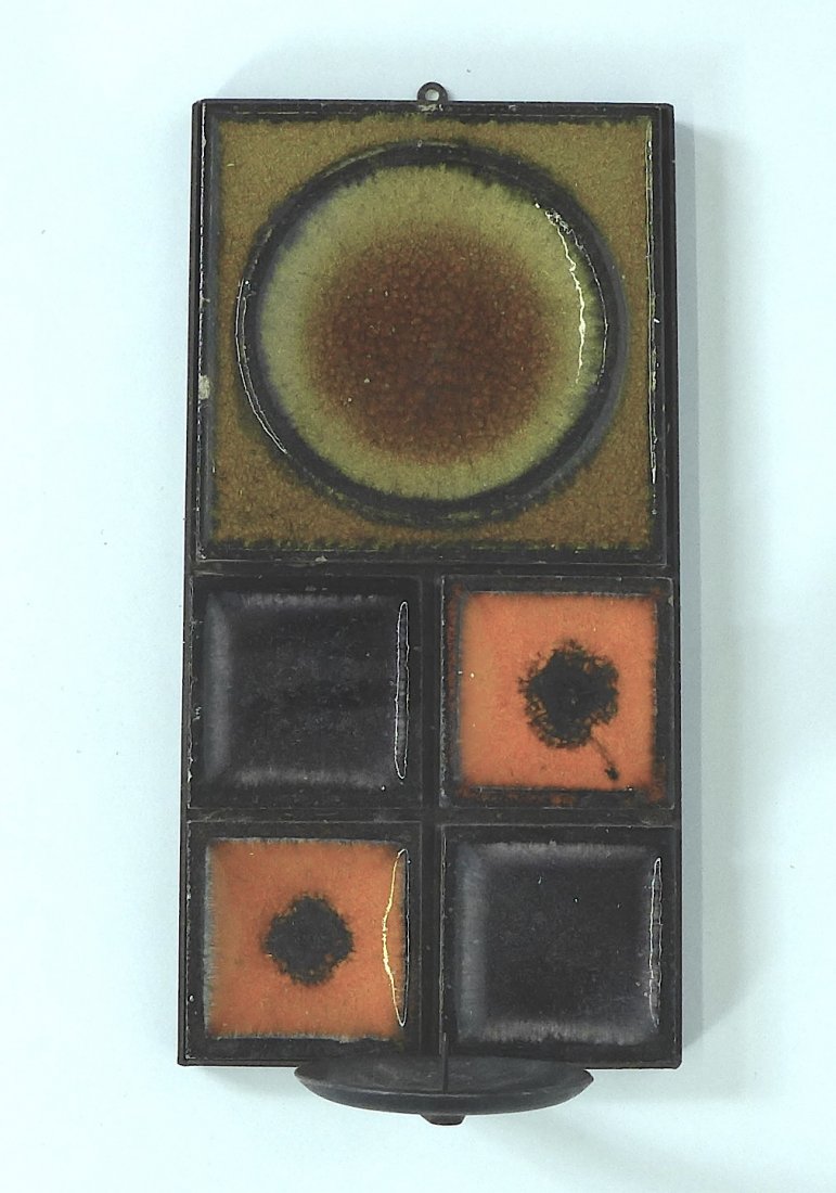 Italian ceramic candle sconce: Italian ceramic candle sconce by Raymor. 12" L x 6" W