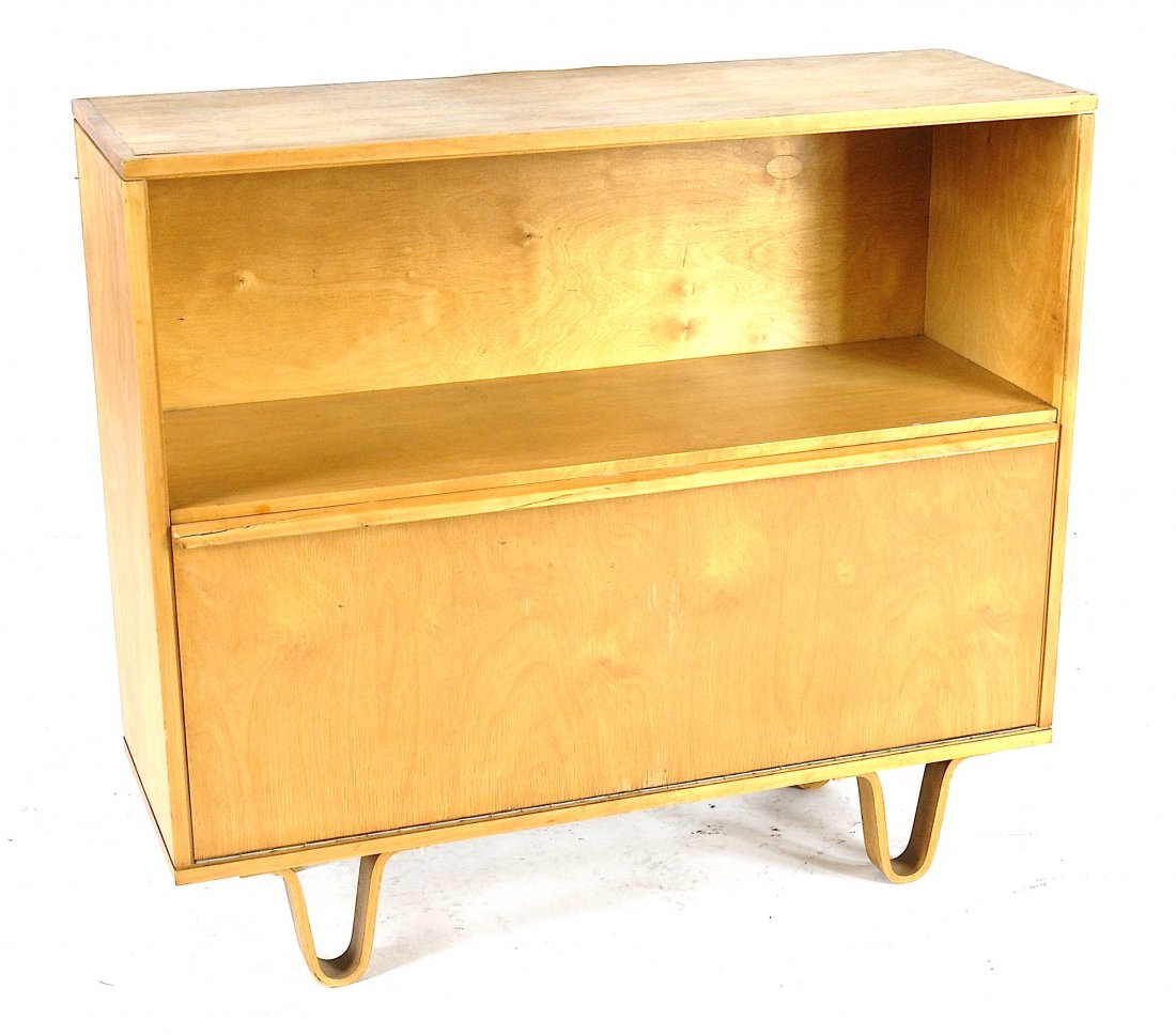 Cees Braakman cabinet: Cabinet with drop front panel designed by Cees Braakman for Patoe. 35" W x 12" D x 31" T