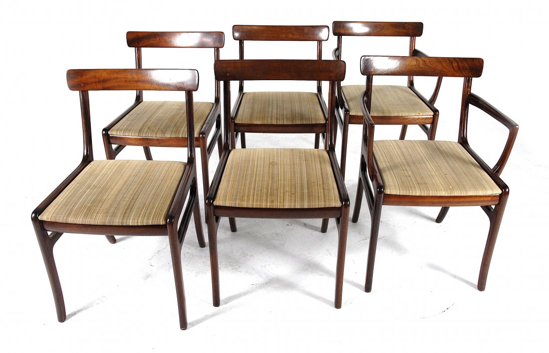 Ole Wanscher mahogany dining chairs (6) (1 of 2)