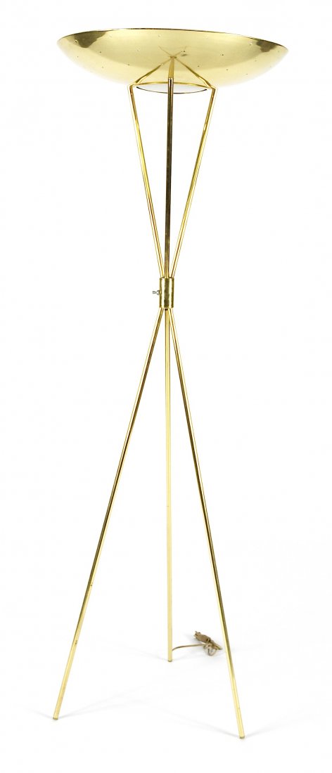 Brass tripod floor lamp (1 of 1)