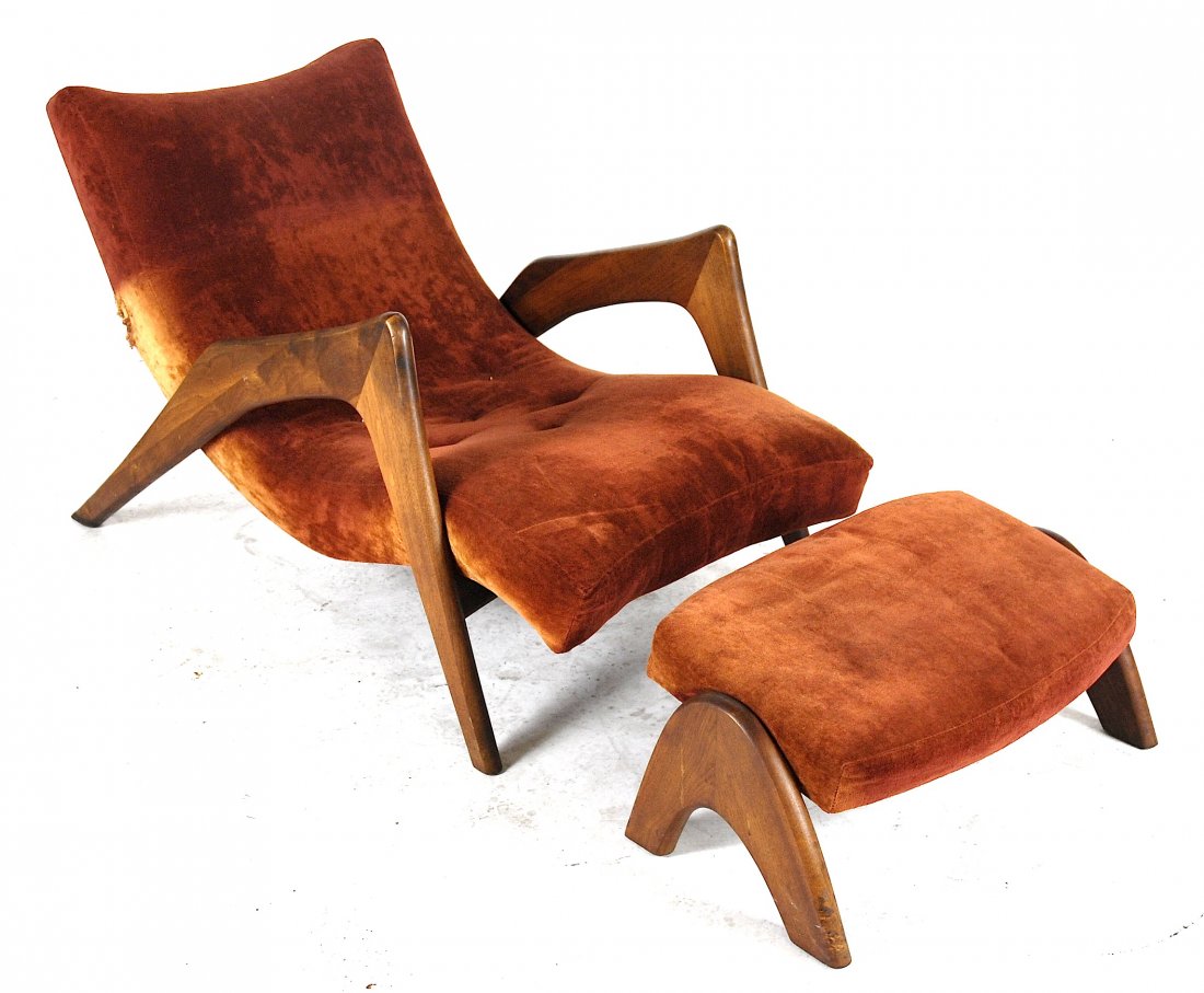 Adrian Pearsall lounge chair and ottoman. (1 of 1)