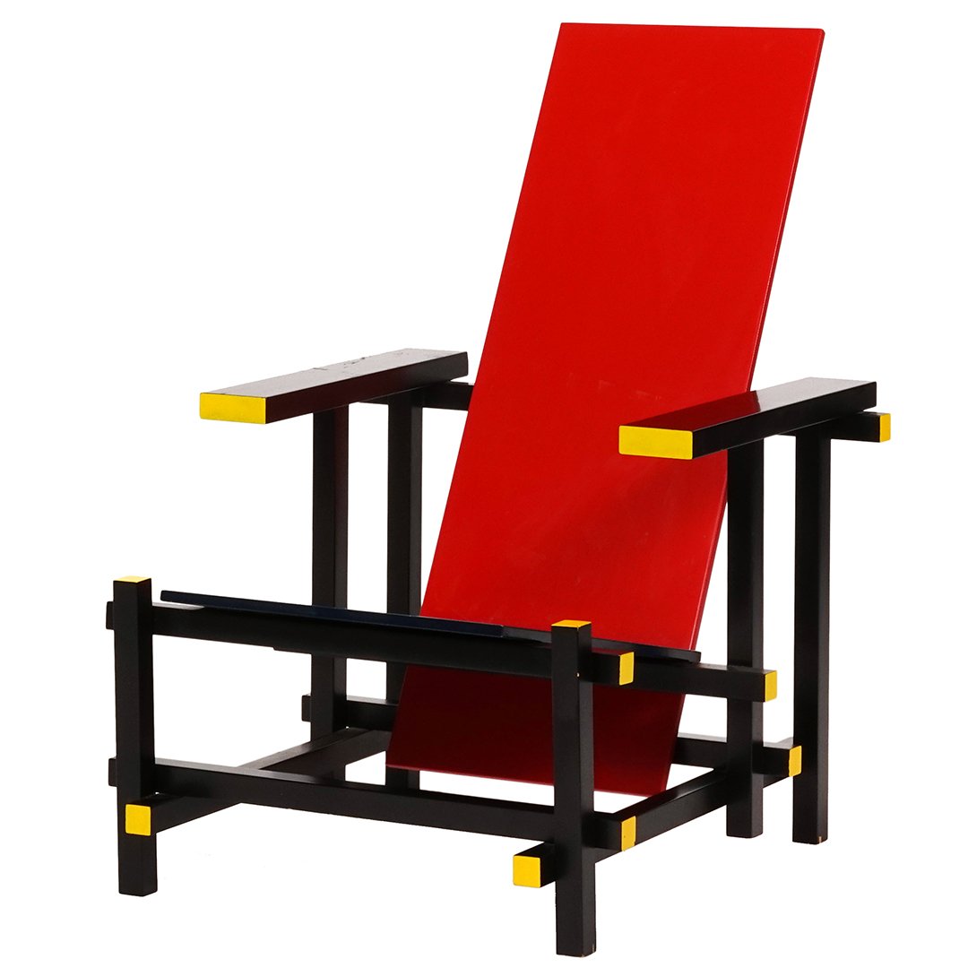 Gerrit Rietveld Red and Blue chair (1 of 6)