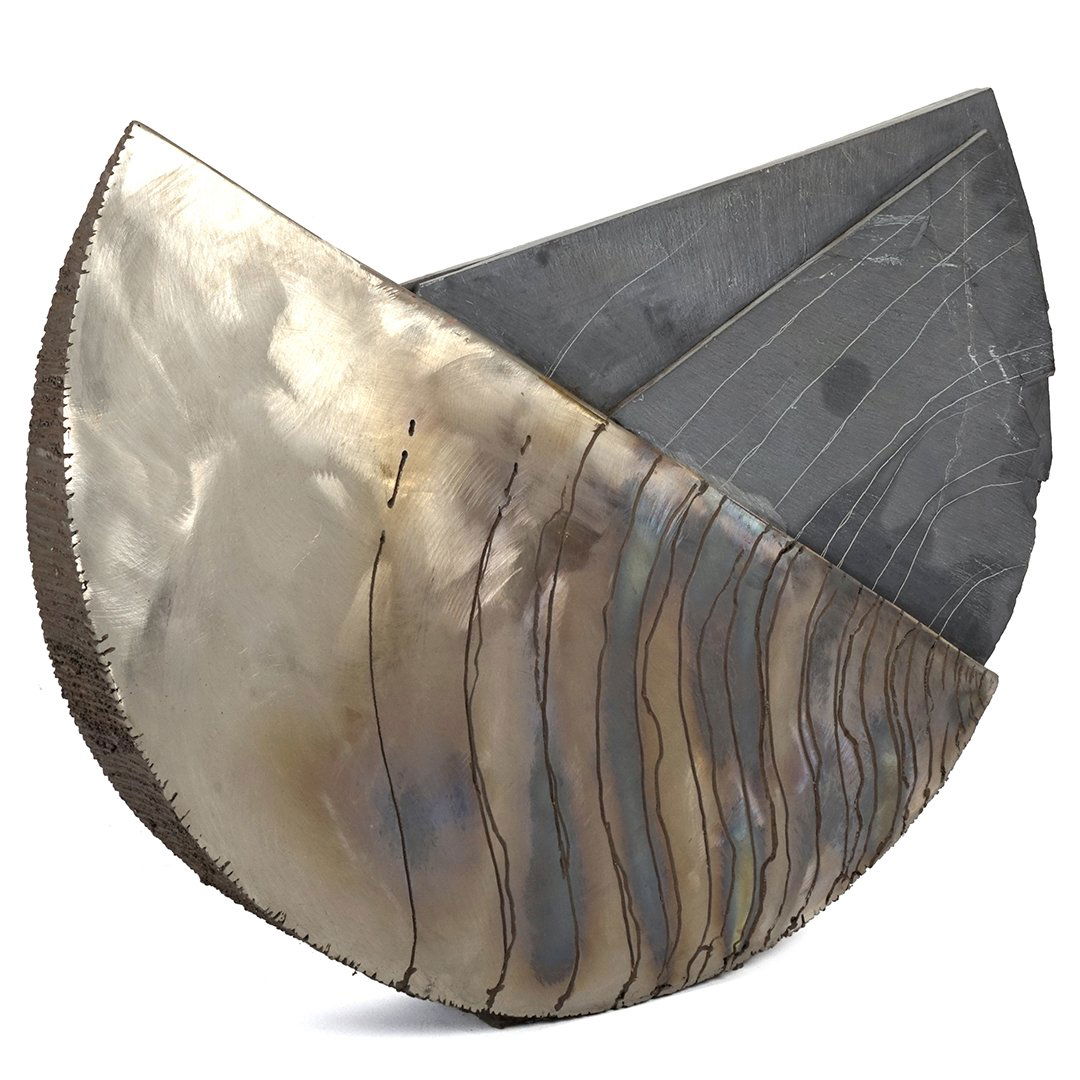 Rafe Affleck stainless steel and slate sculpture (1 of 2)