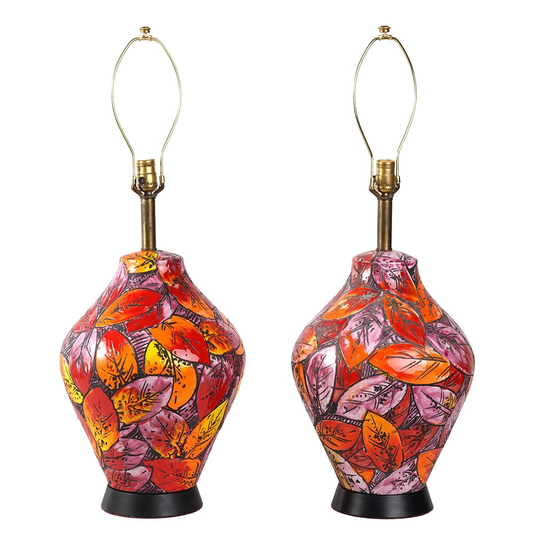 Raymor Italian pottery table lamps (2) (1 of 1)