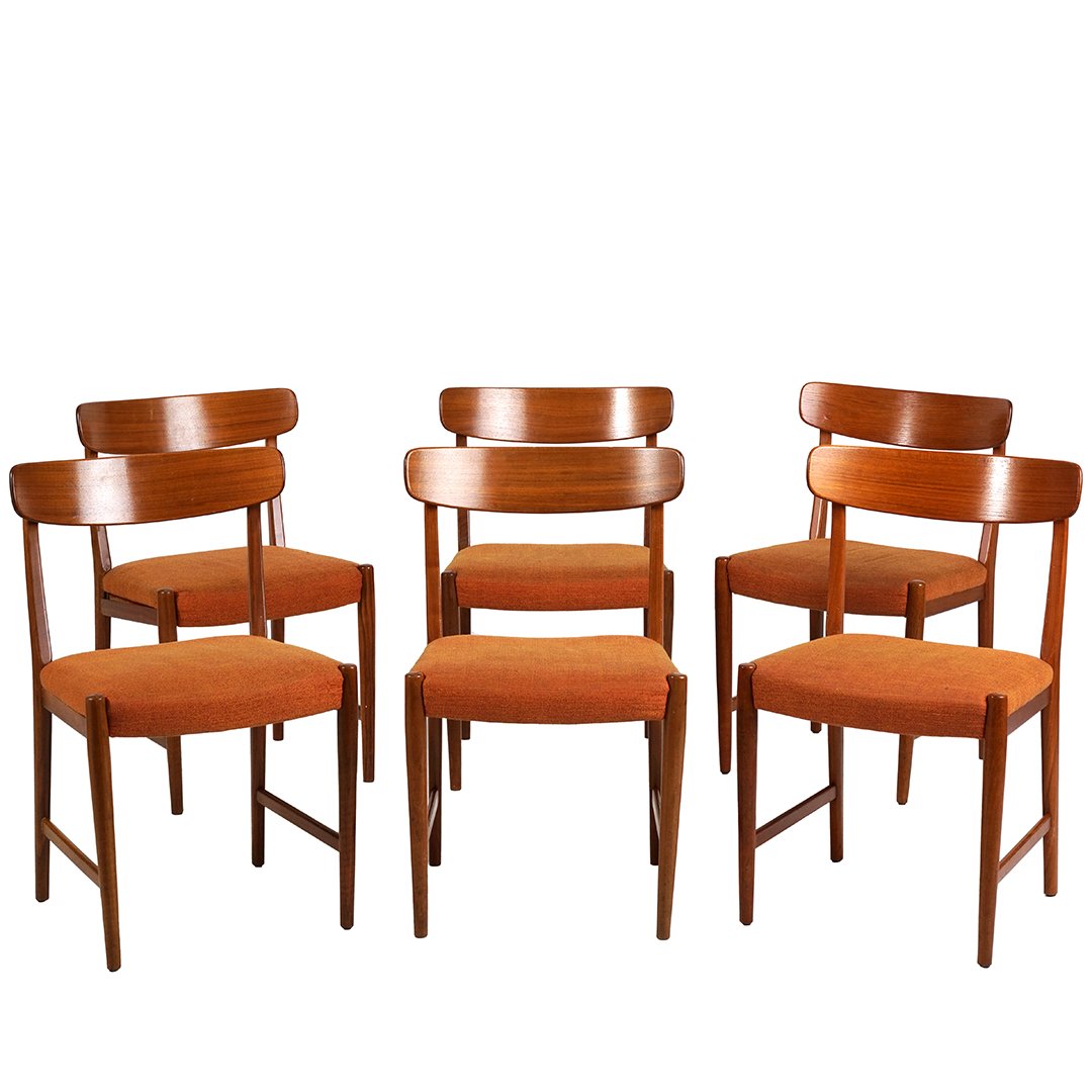 Swedish teak dining chairs (6) (1 of 3)