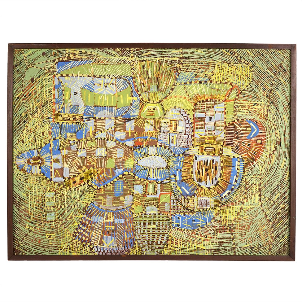 Lee Mullican Mirror of the Little Pools, 1948 acrylic (1 of 5)