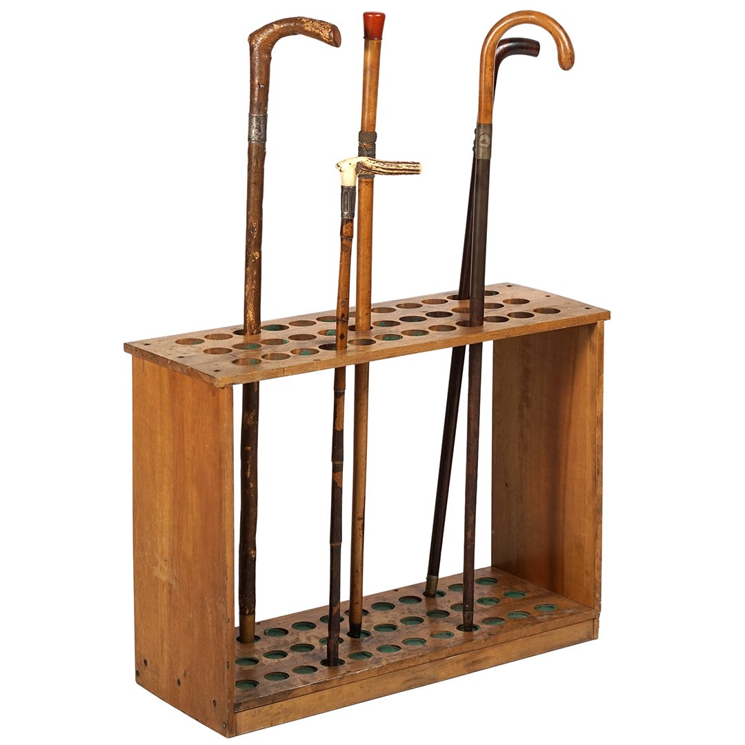 Vintage cane stand with canes (1 of 3)